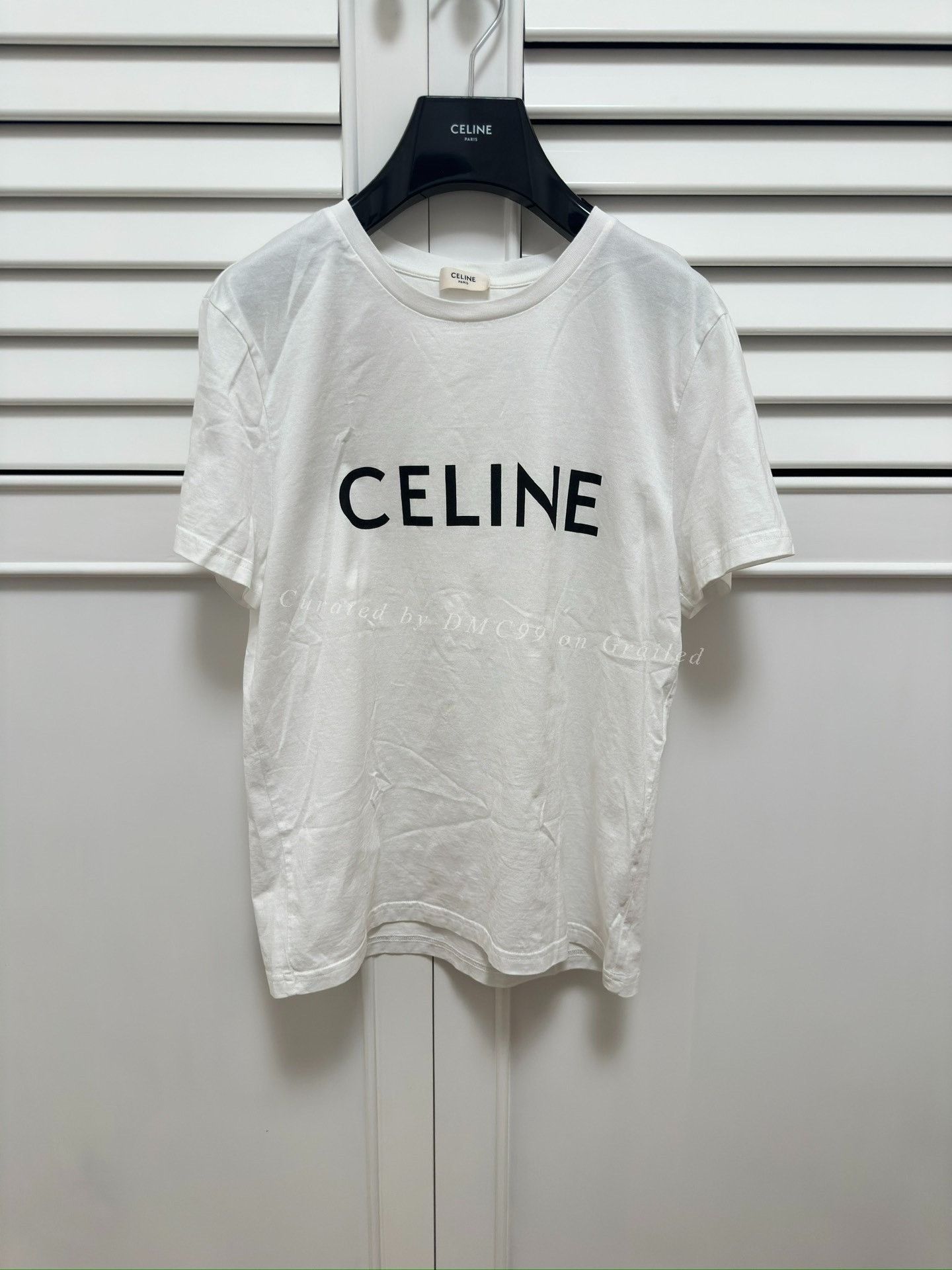 Celine SS19 Celine unlock your fantasies white t shirt logo Hedi