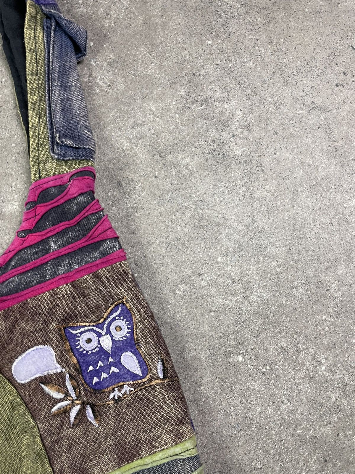 Vintage Vintage Shoulders Bag Avangard 90s Hippie Peace ☮️ Streetwear Size ONE SIZE - 4 Thumbnail