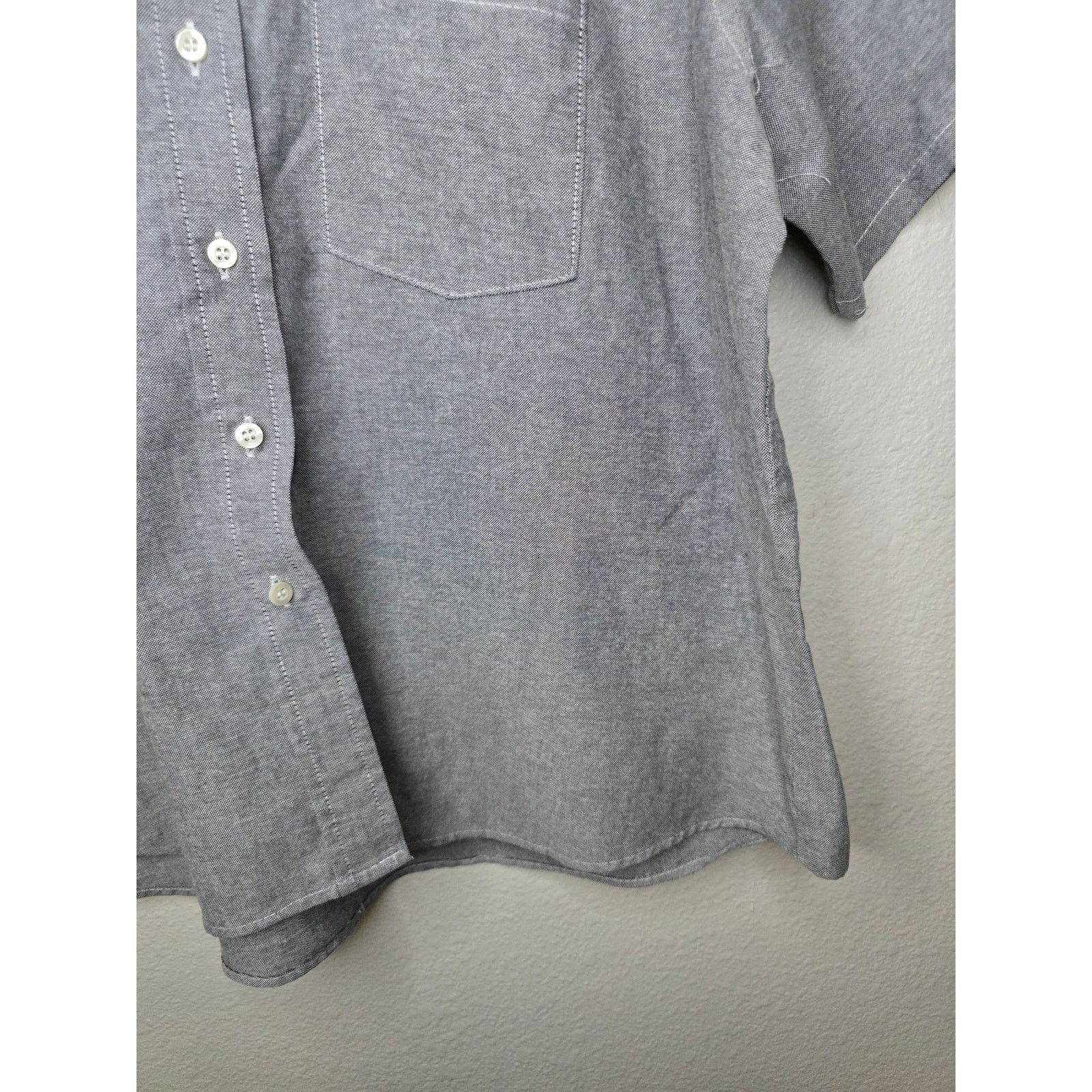 Vintage Red Kap Short Sleeve Button Down XL Gray Workwear Shirt Size US XL / EU 56 / 4 - 3 Thumbnail