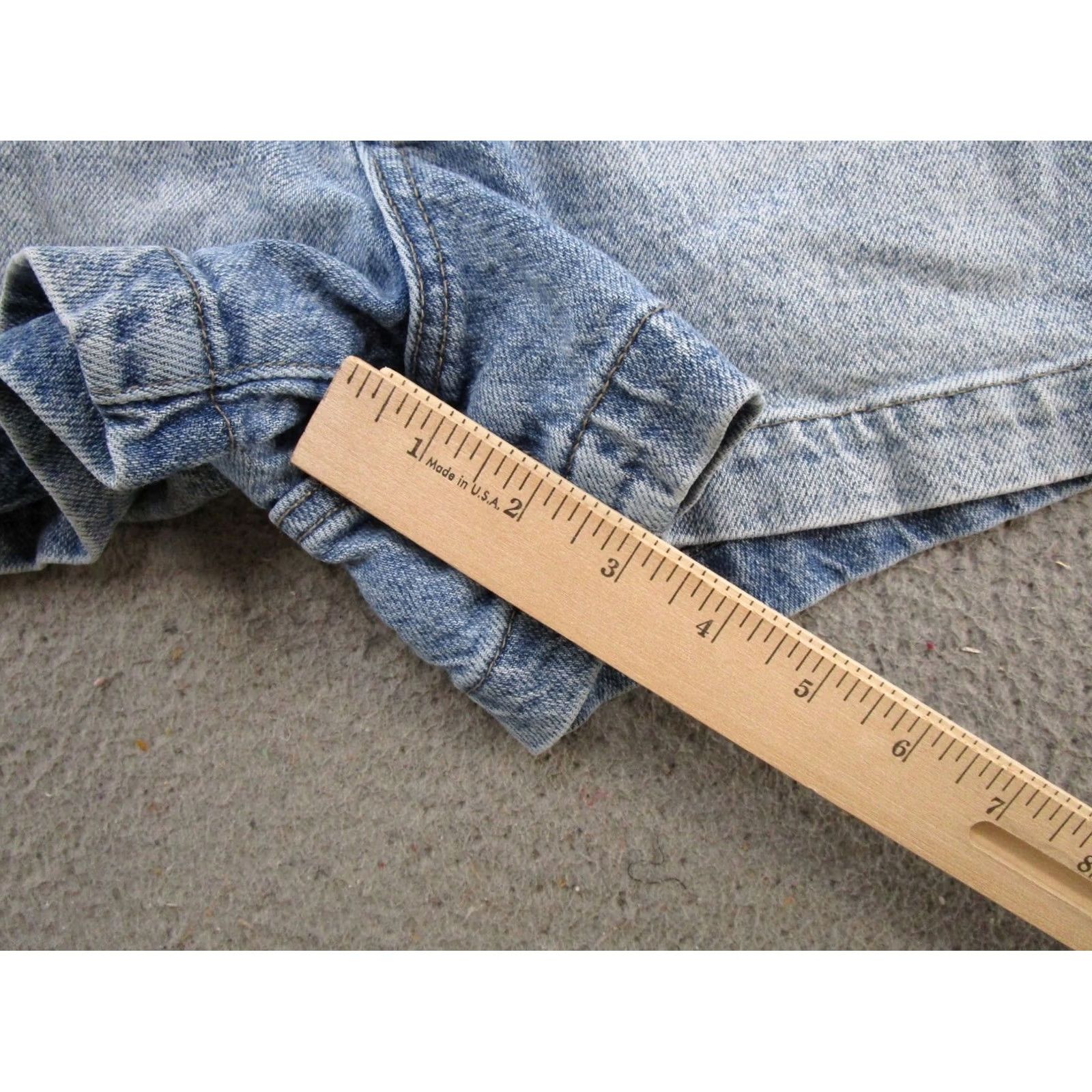 Vintage Kancan Denim Shorts Paperbag Elastic Waist Blue 29 KanCan 5-Pocket Regular Women Size 29 Jeans Summer Size 29" - 6 Thumbnail