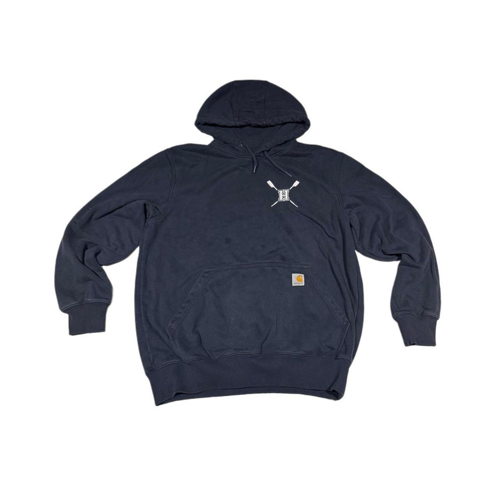Carhartt Navy carhartt hoodie with embroidered Size US M / EU 48-50 / 2 - 1 Thumbnail