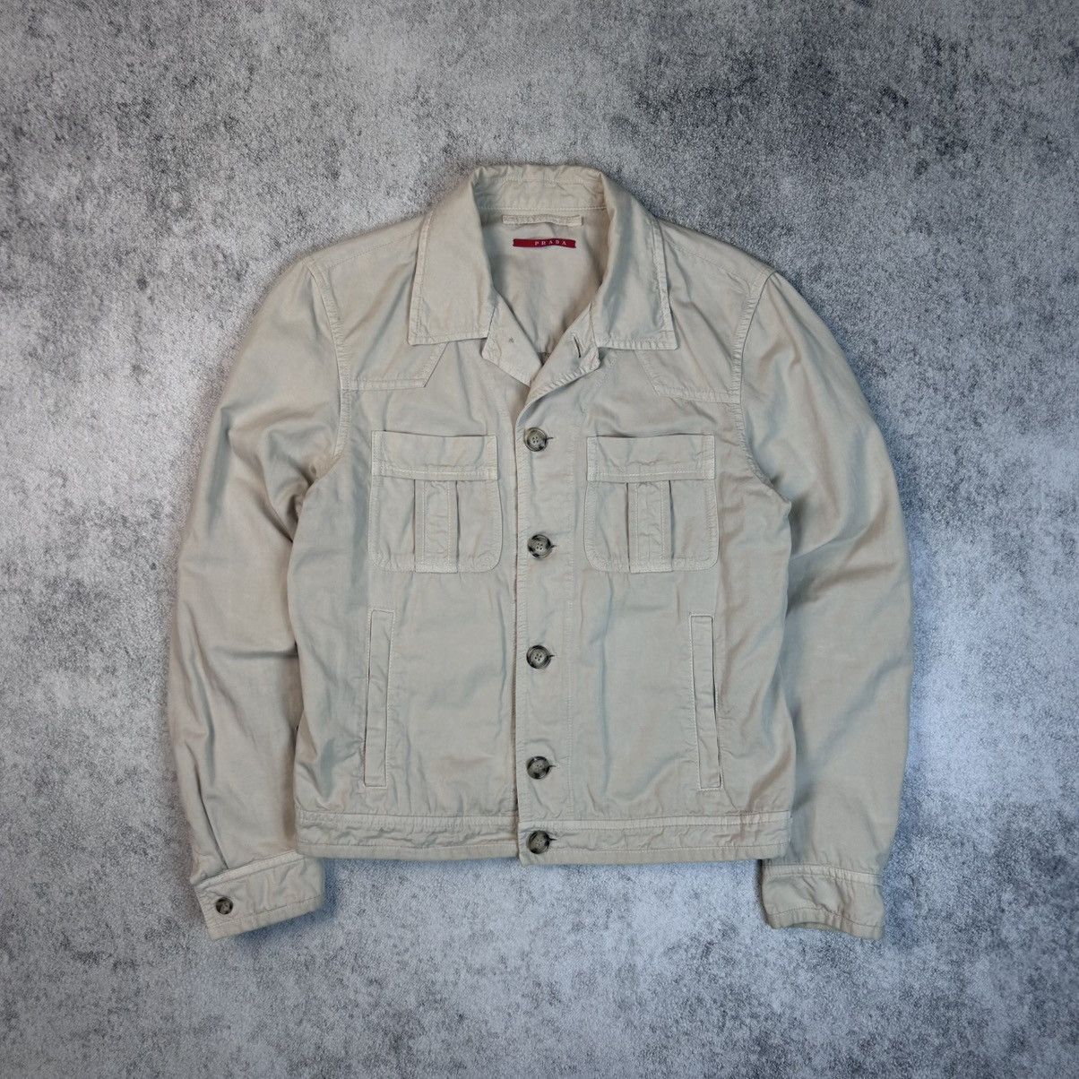 Prada Vintage Jacket Prada Beige Men Denim Jeans Size US M / EU 48-50 / 2 - 3 Thumbnail