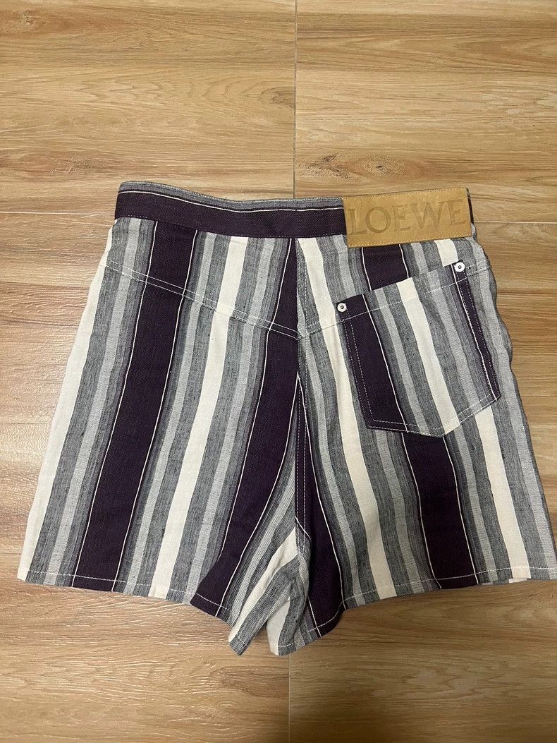 Loewe LOEWE Flax striped patchwork shorts Size 25" / US 0 / IT 36 - 2 Thumbnail