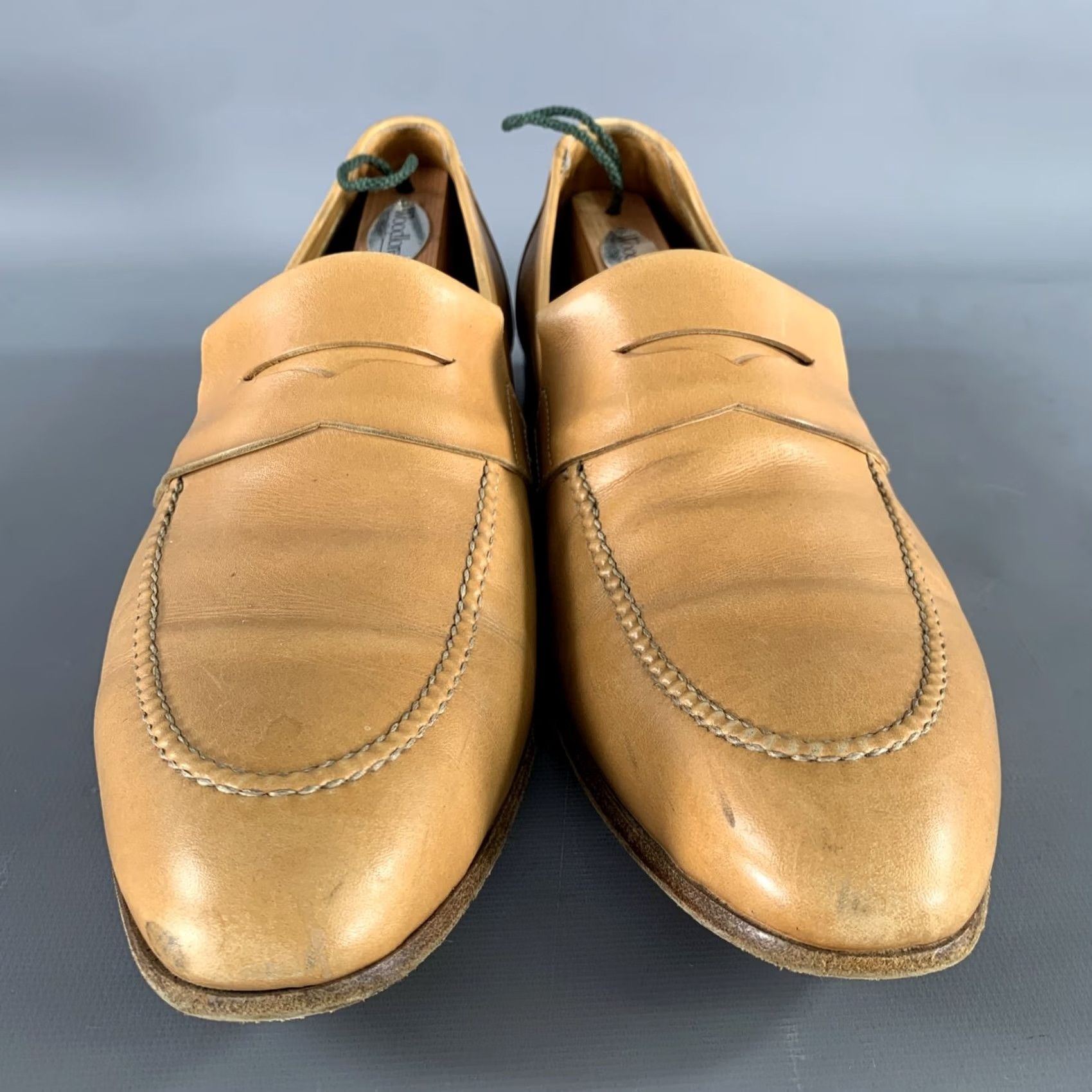 John Lobb JOHN LOBB CHENTENHAM Size 9 Tan Leather Penny Loafers Mens Shoes Dress Loafers Leather Tan 9-JOHN LOBB CHENTENHAM Penny Loafers Mens Size US 9 / EU 42 - 4 Thumbnail