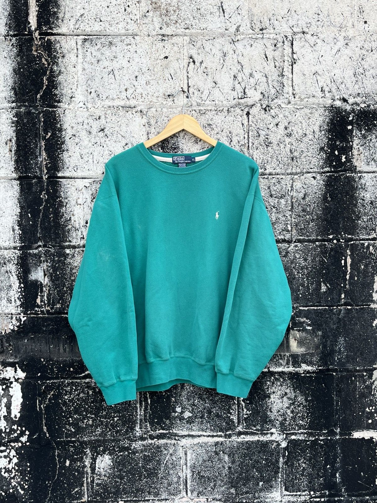 Other Polo Ralph Lauren vintage teal essential crewn preppy rare Size US XL / EU 56 / 4 - 2 Thumbnail