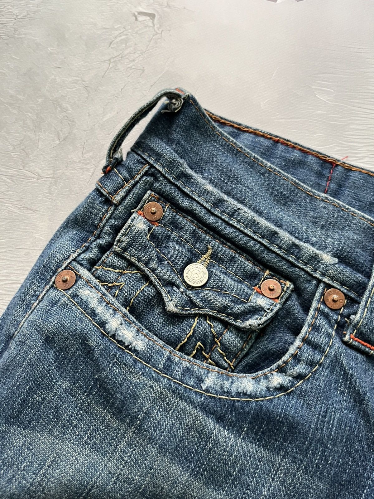 True Religion True Religion Vintage Jeans Denim Streetwear Blue Size US 31 - 6 Thumbnail
