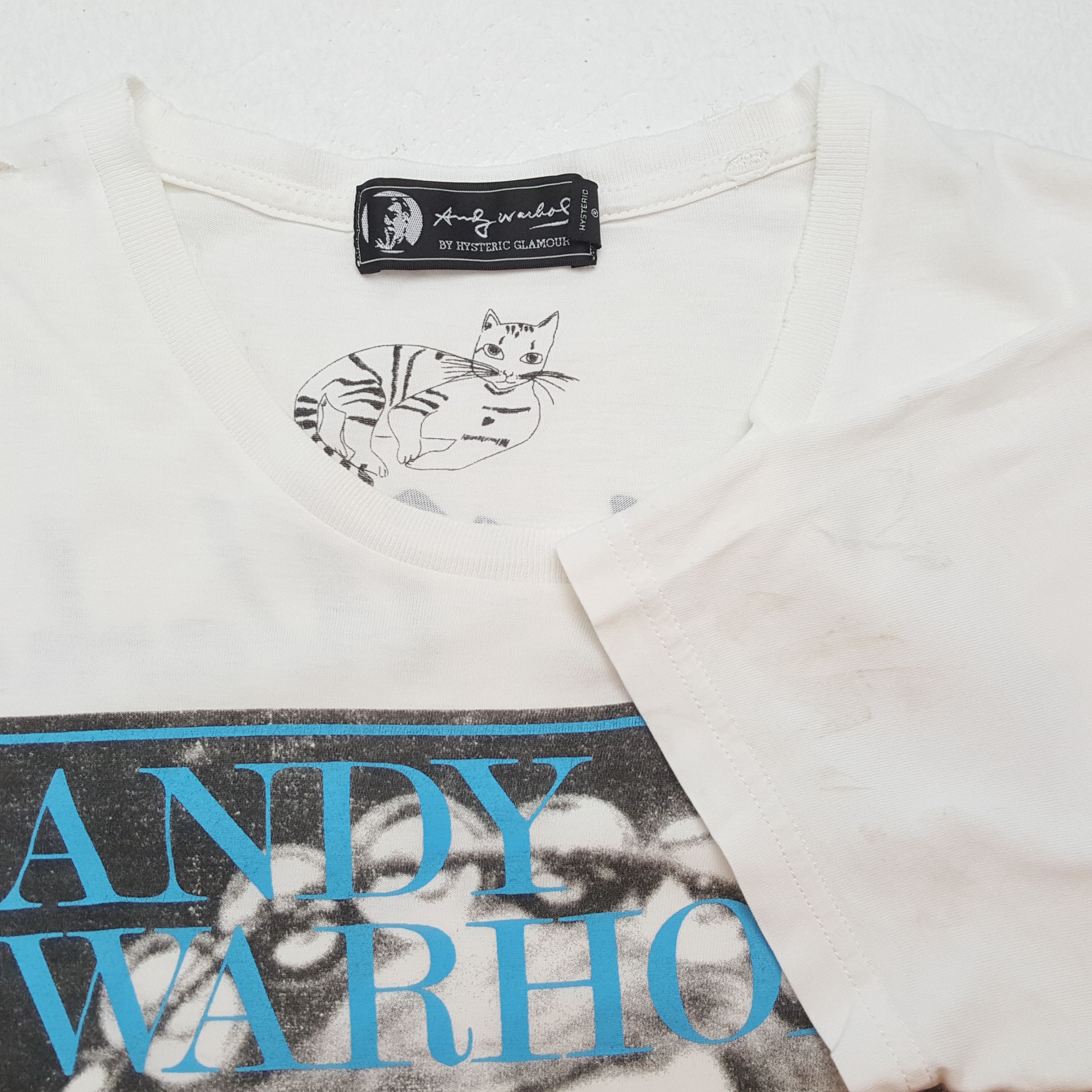 Andy Warhol × Hysteric Glamour × Vintage Andy Warhol By HYSTERIC GLAMOUR Japanese Streetwear Tshirt Size S / US 4 / IT 40 - 7 Thumbnail