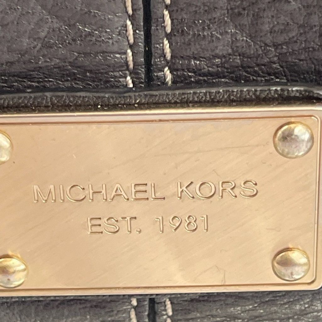 Michael Kors Micheal Kors Black Leather Shoulder Bag Size ONE SIZE - 3 Thumbnail