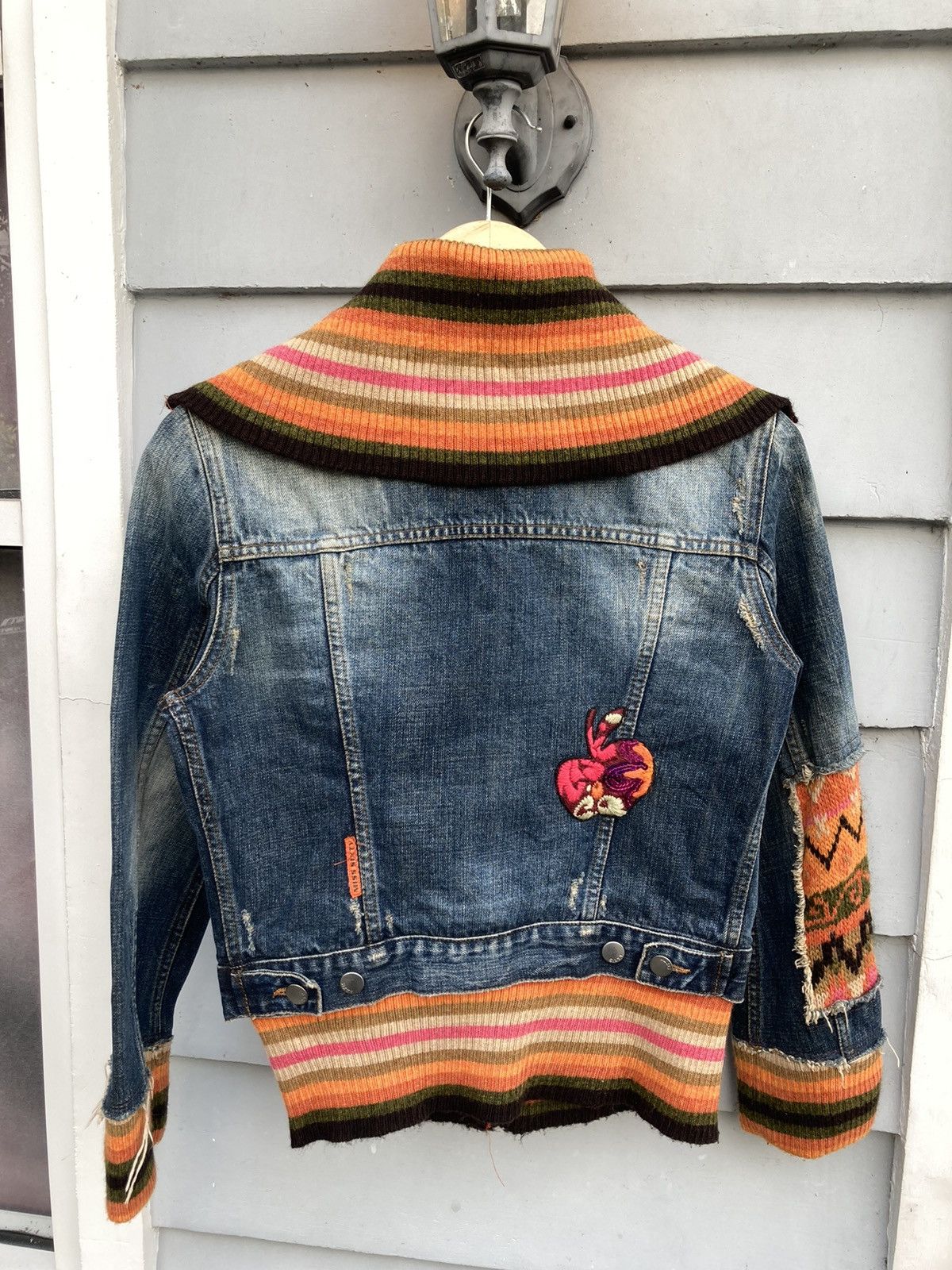 Miss Sixty Miss Sixty 2000’s Italy Denim Distressed Faded Knit Details Size M / US 6-8 / IT 42-44 - 2 Thumbnail