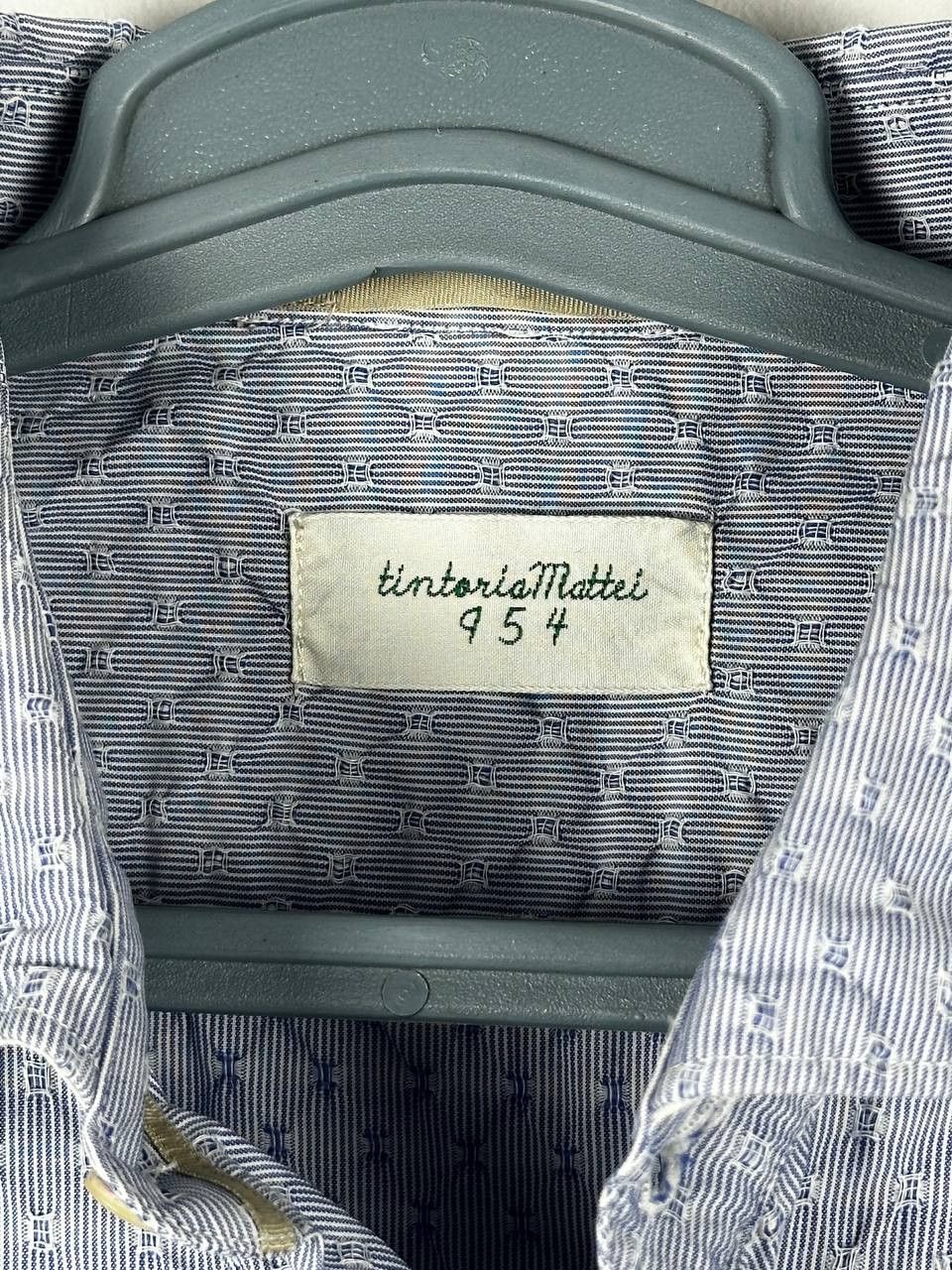 Tintoria Mattei Vintage 00s Tintoria Mattei 954 shirt Italy Slim y2k Size US M / EU 48-50 / 2 - 5 Thumbnail