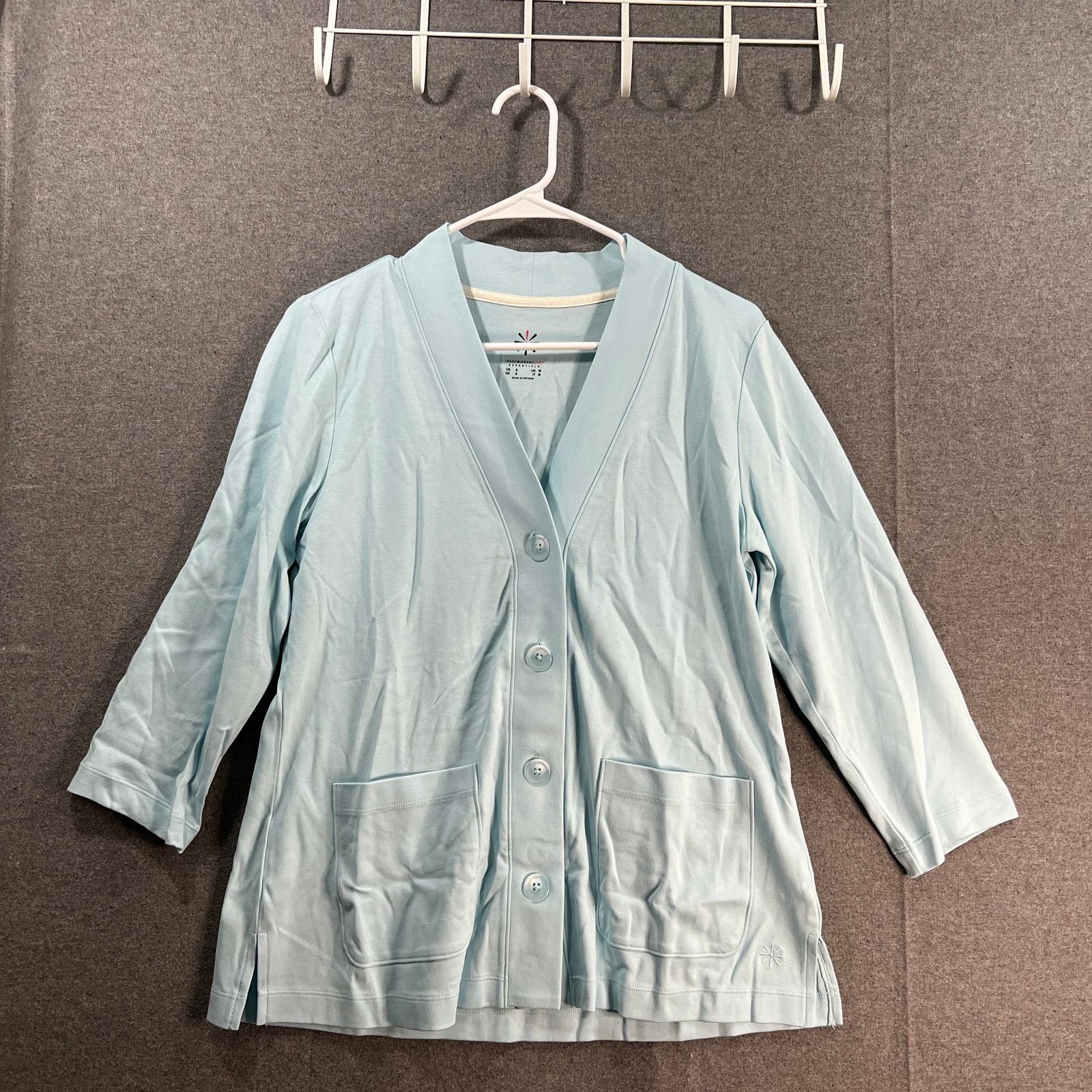Isaac Mizrahi Isaac Mizrahi Live! Essentials Pima Cotton Cardigan Size S / US 4 / IT 40 - 1 Thumbnail