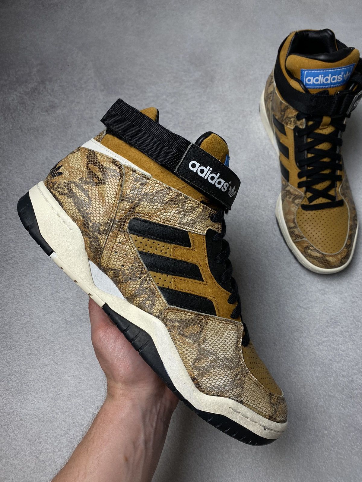 Jeremy Scott RARE Vintage Adidas Enforcer Mid Pellegrini Snakeskin Q34163 Size US 11.5 / EU 44-45 - 5 Thumbnail