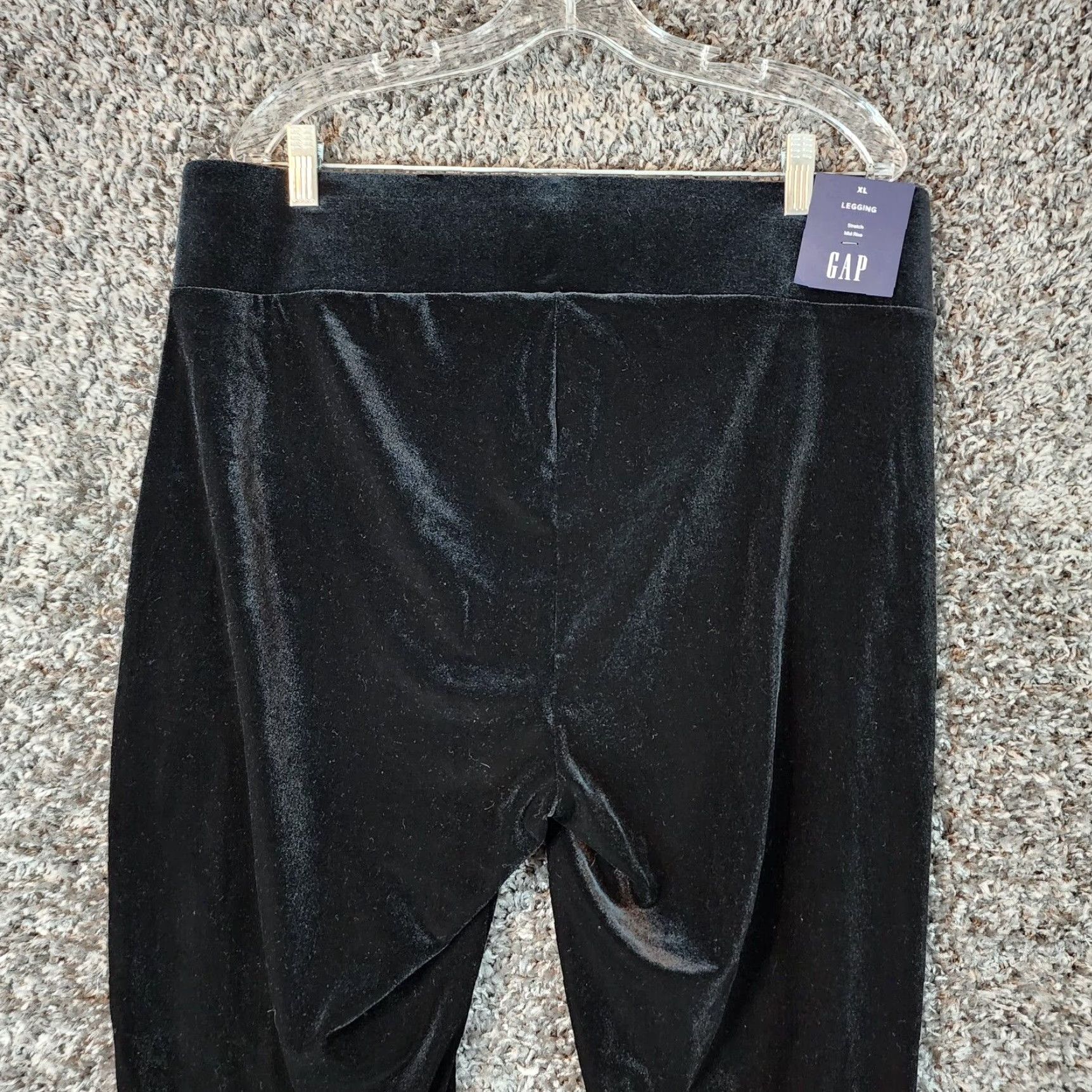Gap Gap Leggings Women XL Black Felt Stretch Mid Rise Jegging Womens Size 40" / US 18 - 4 Thumbnail