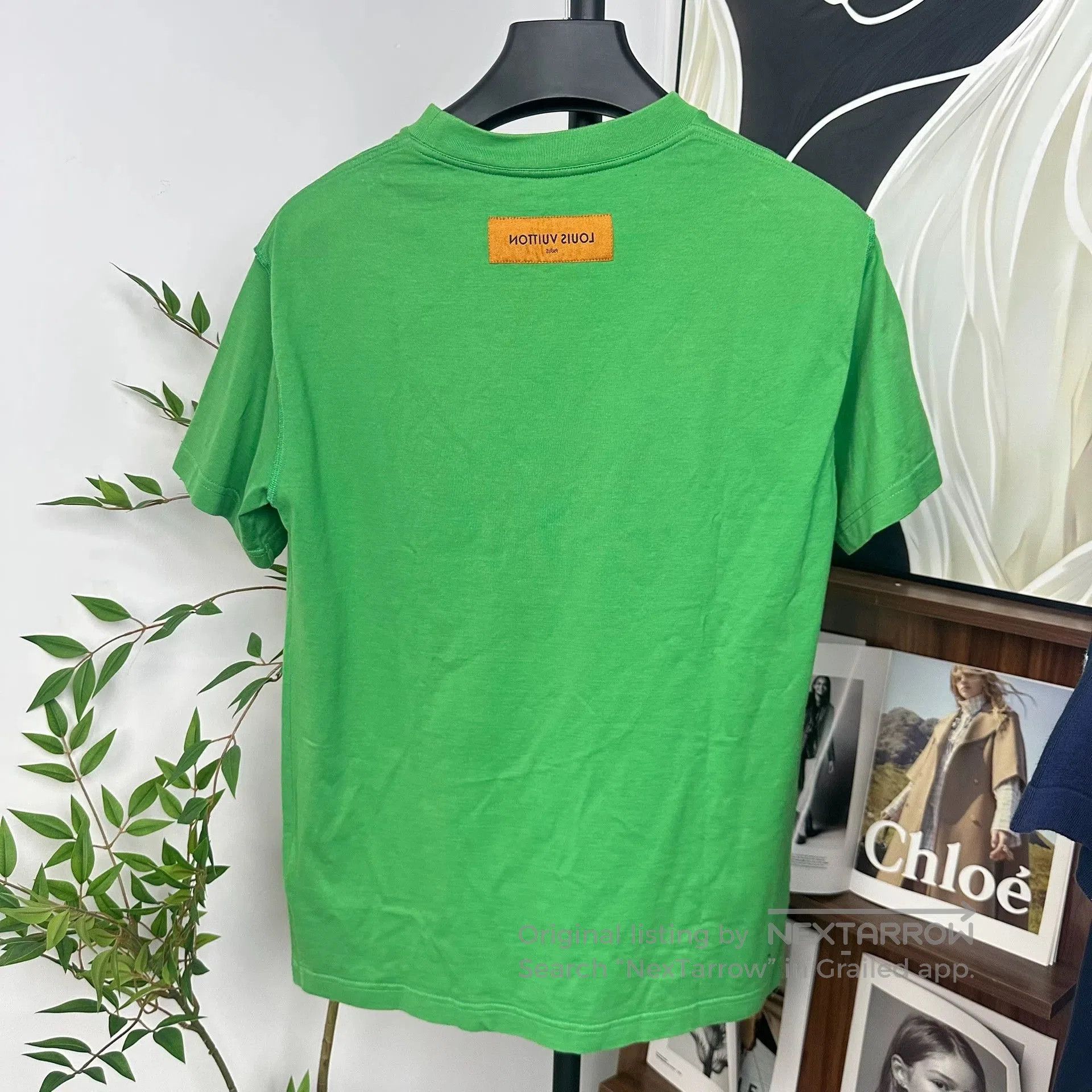 Louis Vuitton louis vuitton green embossed logo short sleeve tee. Size US S / EU 44-46 / 1 - 2 Thumbnail