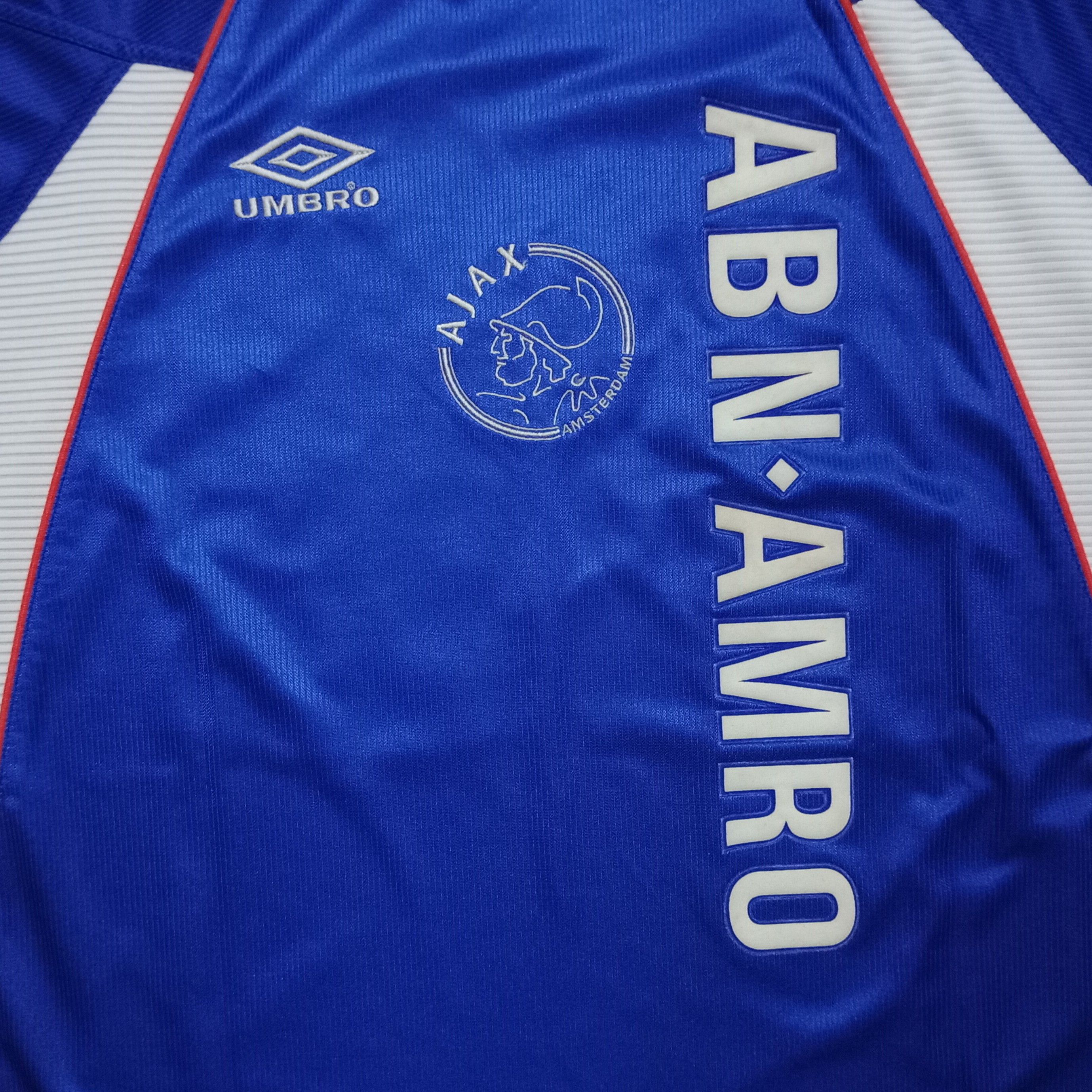 Umbro Ajax Amsterdam 1999-2000 Away Jersey Brian Laudrup 10 Size US L / EU 52-54 / 3 - 3 Thumbnail