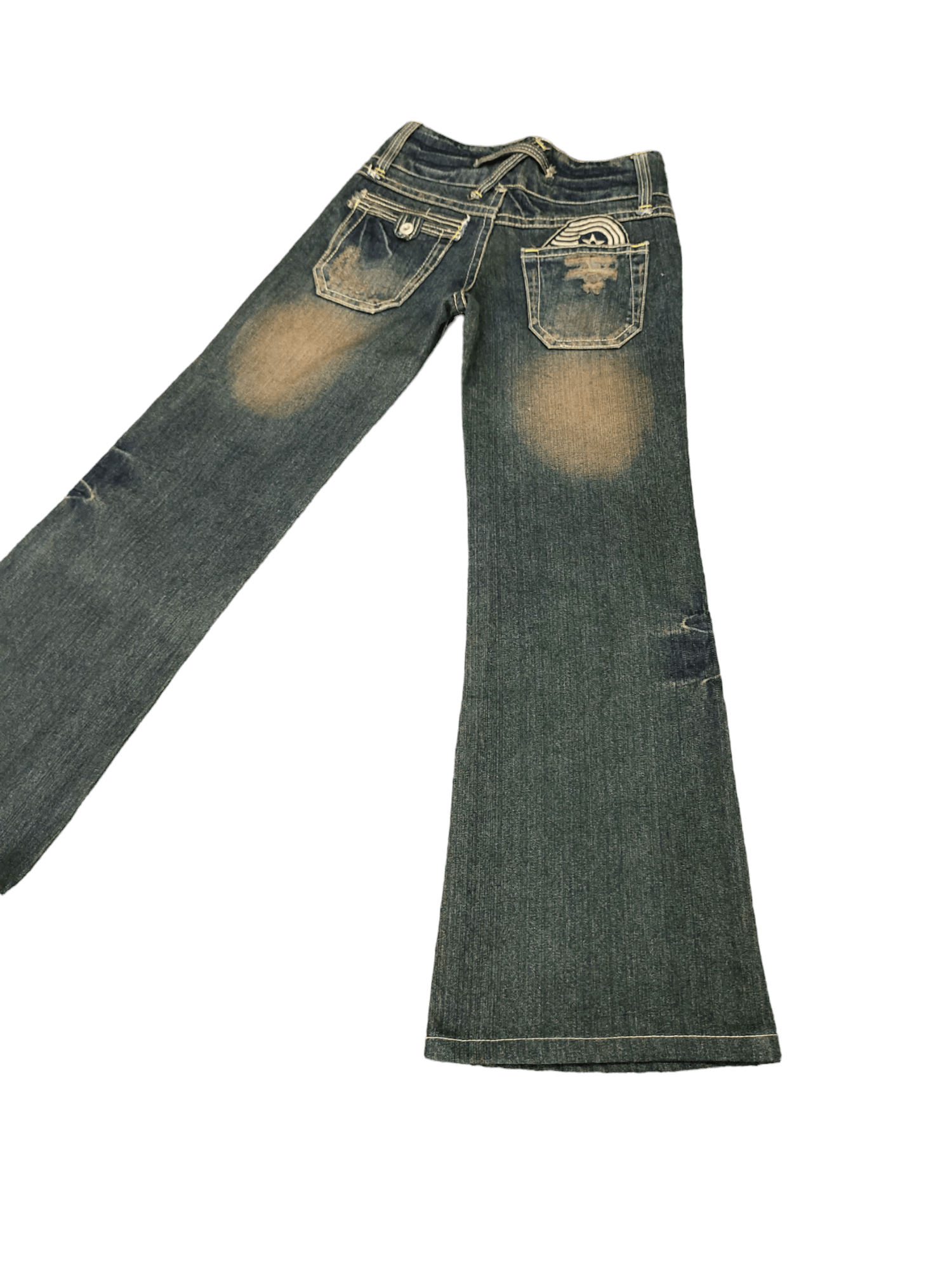 image of Hysteric Glamour x Jean Flare Jeans S.p.r Wide Leg Denim Boot Cut Low Rise, Men's (Size 27)