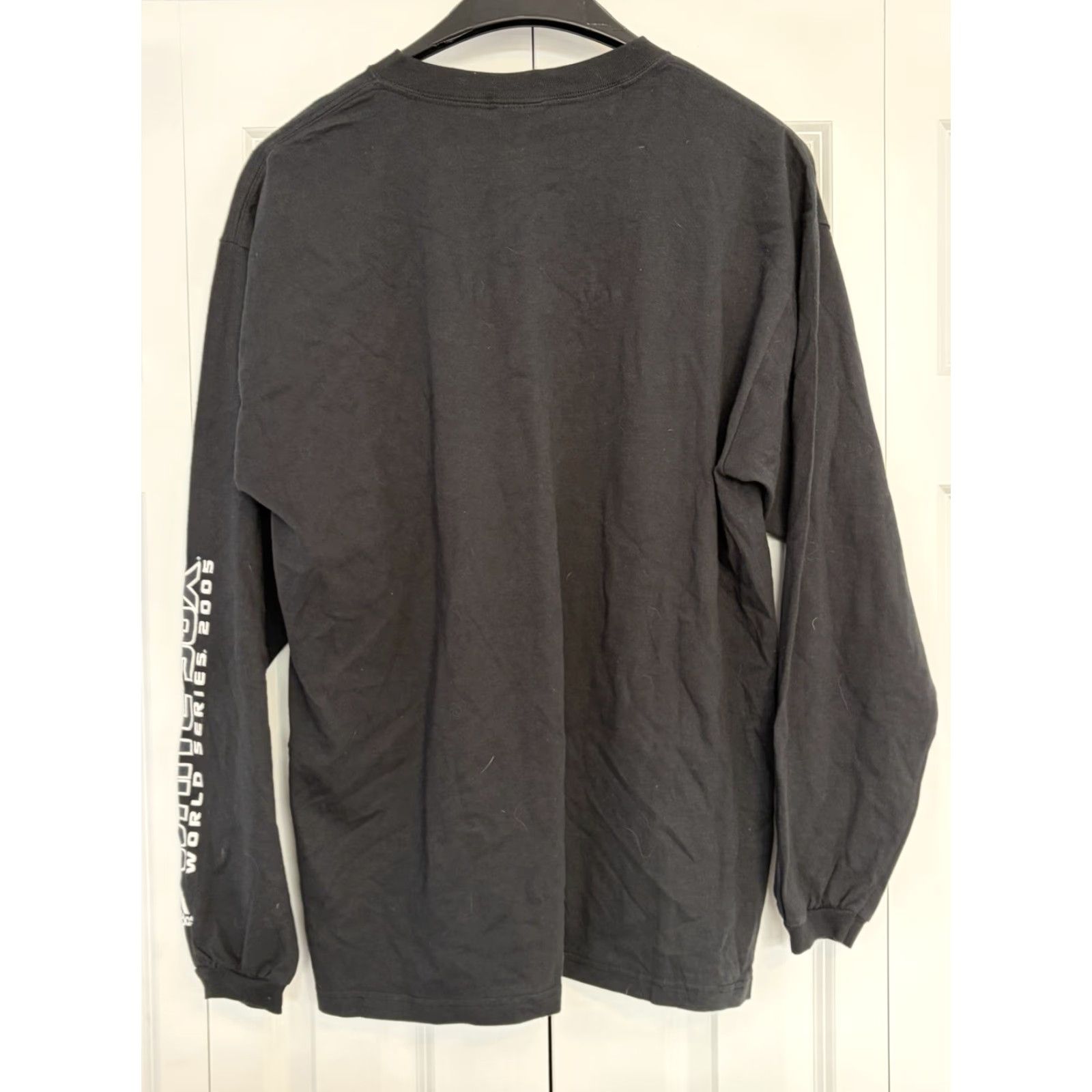Adidas Chicago White Sox Adidas Black Long Sleeve T Shirt Large Mens MLB 2005 World Series Champions Graphic Print Size US L / EU 52-54 / 3 - 2 Thumbnail