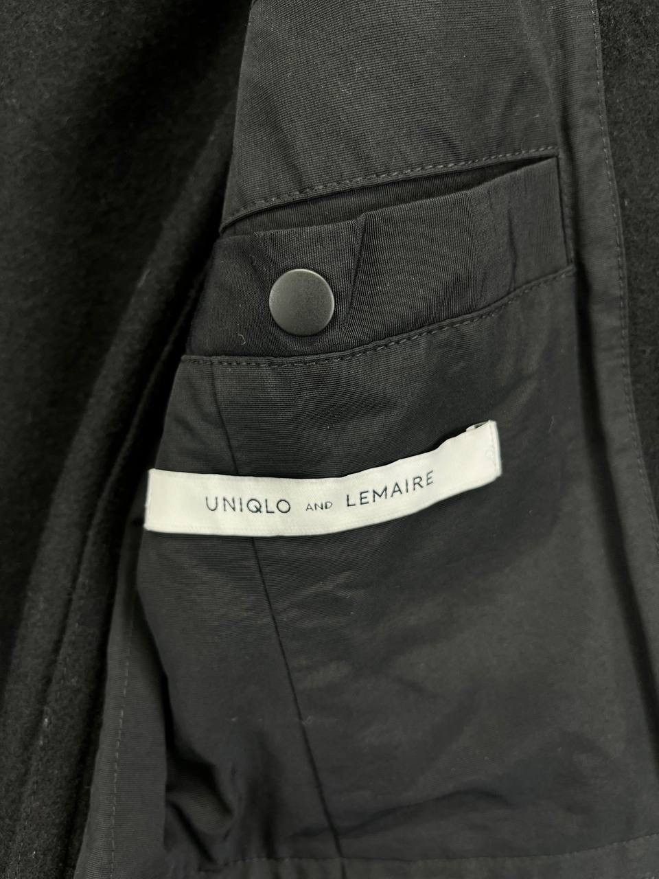 Lemaire × Uniqlo Lemaire Uniqlo Button Up Wool Black Jacket Size S / US 4 / IT 40 - 8 Thumbnail