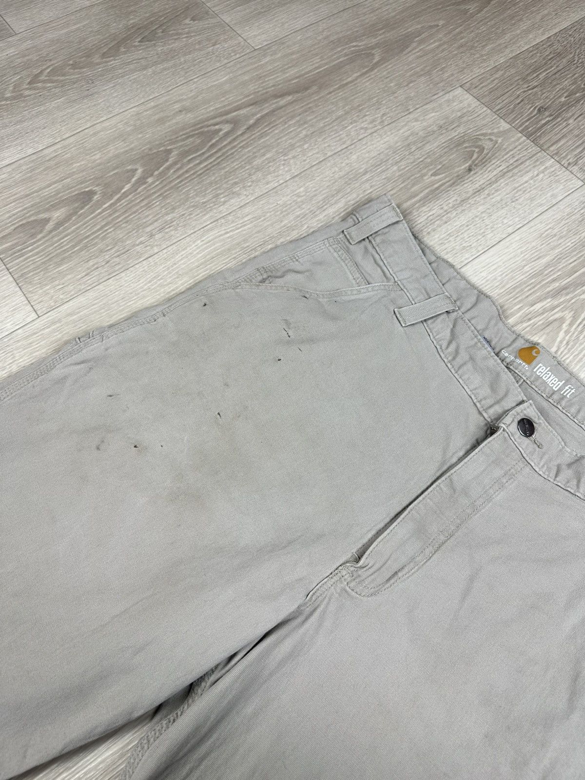 Carhartt × Vintage Vintage Carhartt Distressed Work Shorts Double Logo Size US 40 / EU 56 - 7 Thumbnail