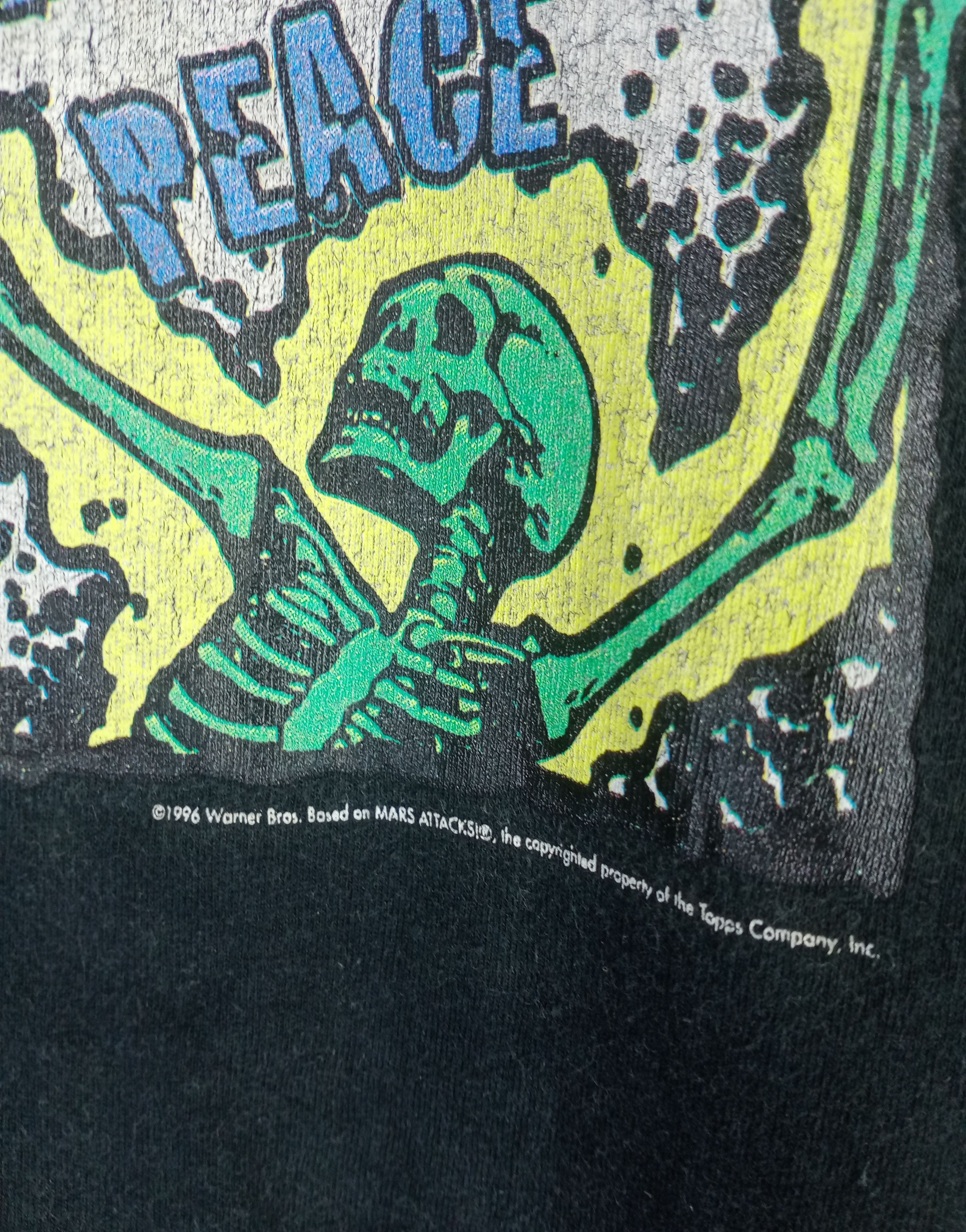 Vintage Rare Vintage 90s Mars Attacks Warner Bros Promo Tshirt Size US M / EU 48-50 / 2 - 4 Thumbnail