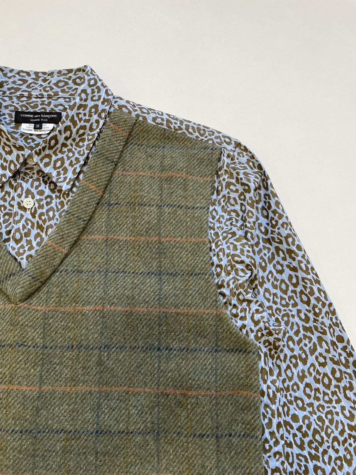 Comme des Garcons Homme Plus A/W 10 Hybrid Mohair Front Panelled Shirt Size US M / EU 48-50 / 2 - 5 Thumbnail