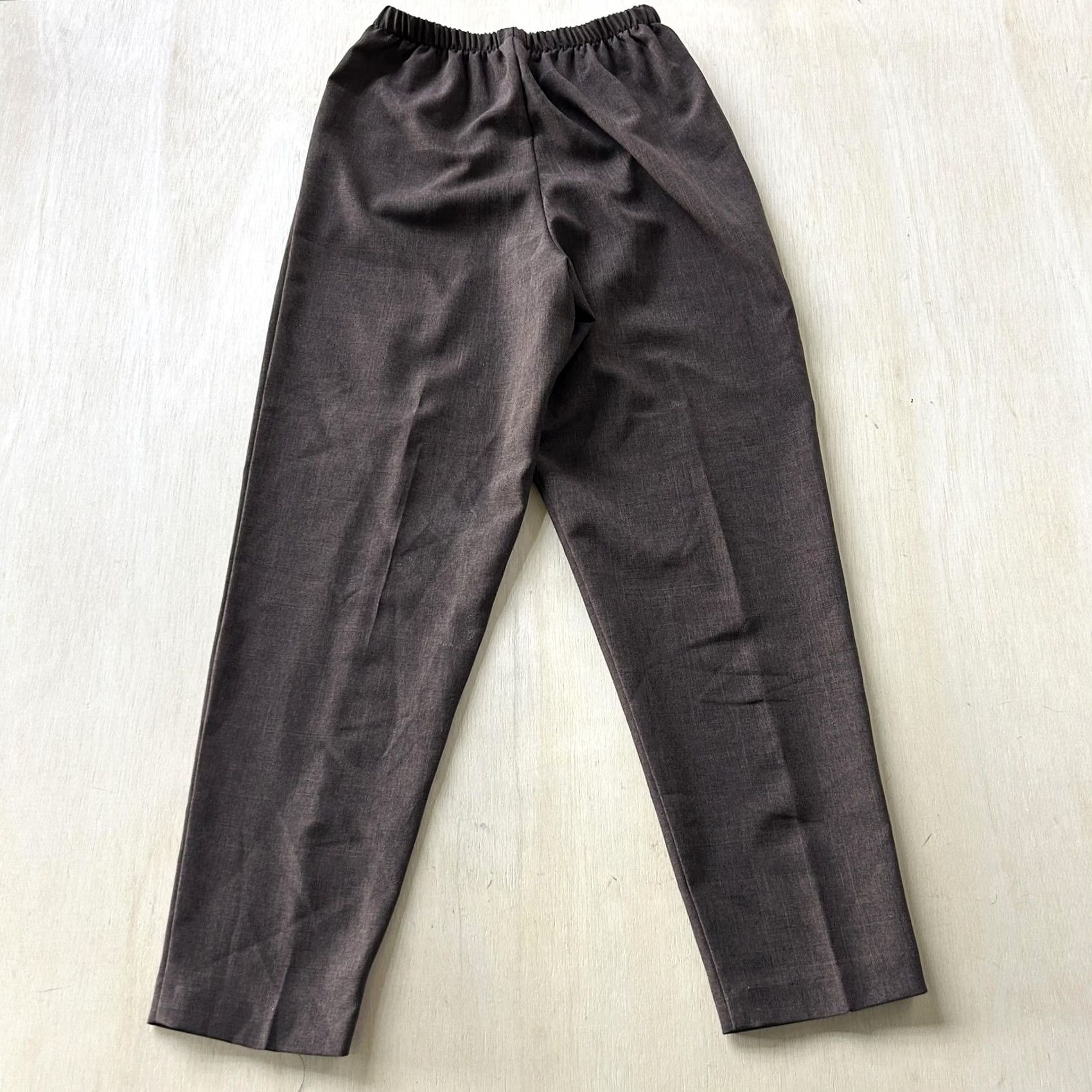 Vintage VINTAGE Pride & Joy Dress Pants Womens 6P Brown Polyester Elastic Waist USA Size 28" / US 6 / IT 42 - 3 Thumbnail