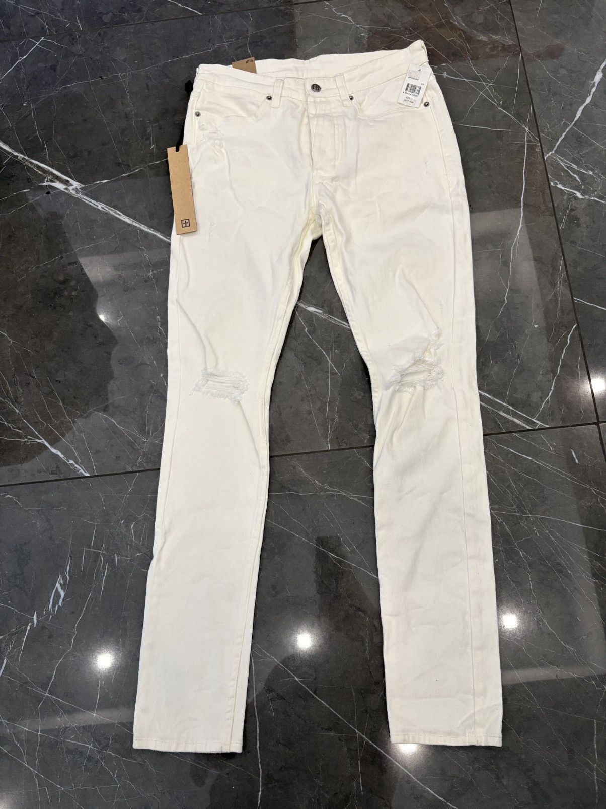 Ksubi NWT Ksubi Van Winkle Avalanche Trashed White Jeans Size 31 Size US 31 - 7 Thumbnail