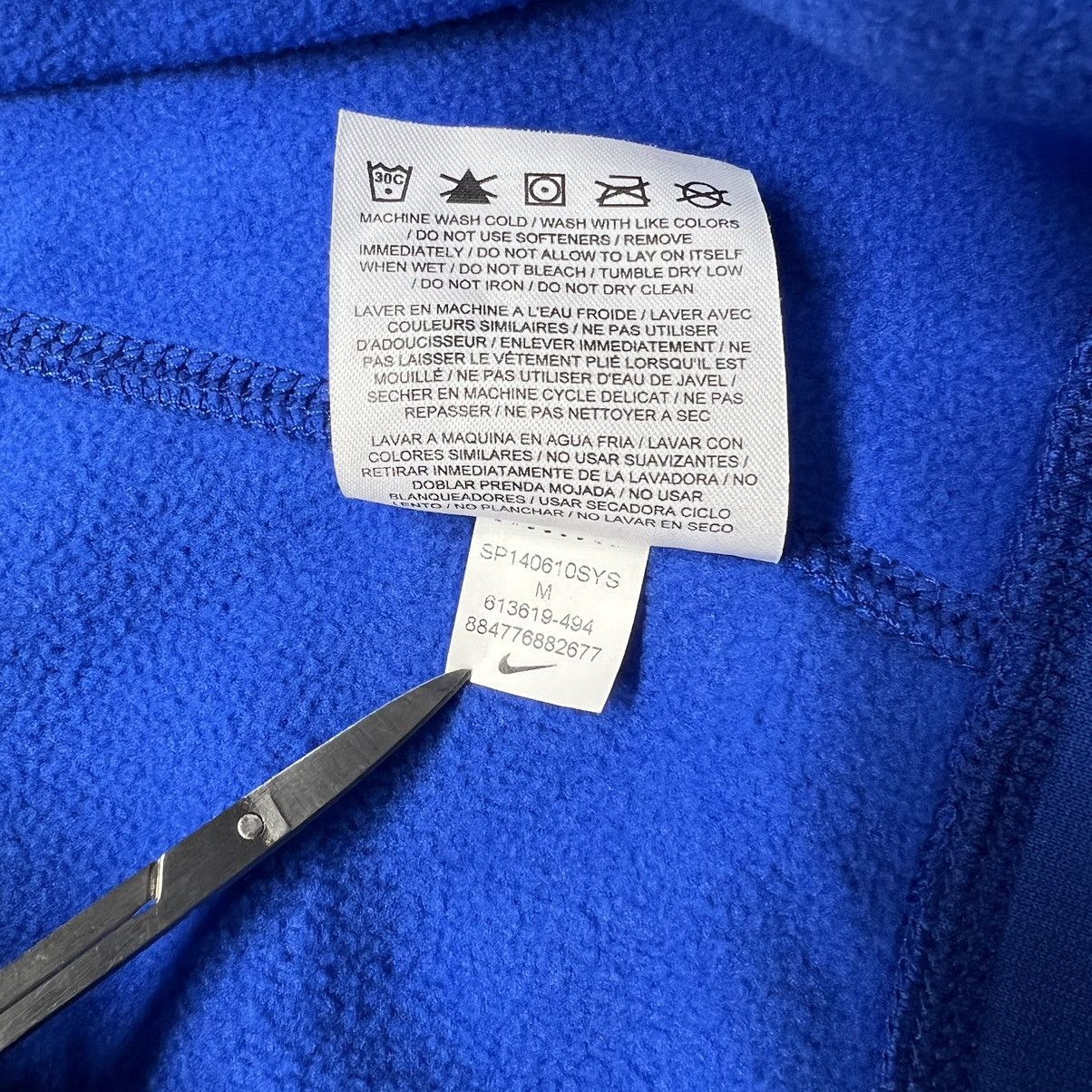 Nike Nike Therma Fit Hoodie Blue Full Zip Sweatshirt Fleece Logo Size US M / EU 48-50 / 2 - 13 Thumbnail
