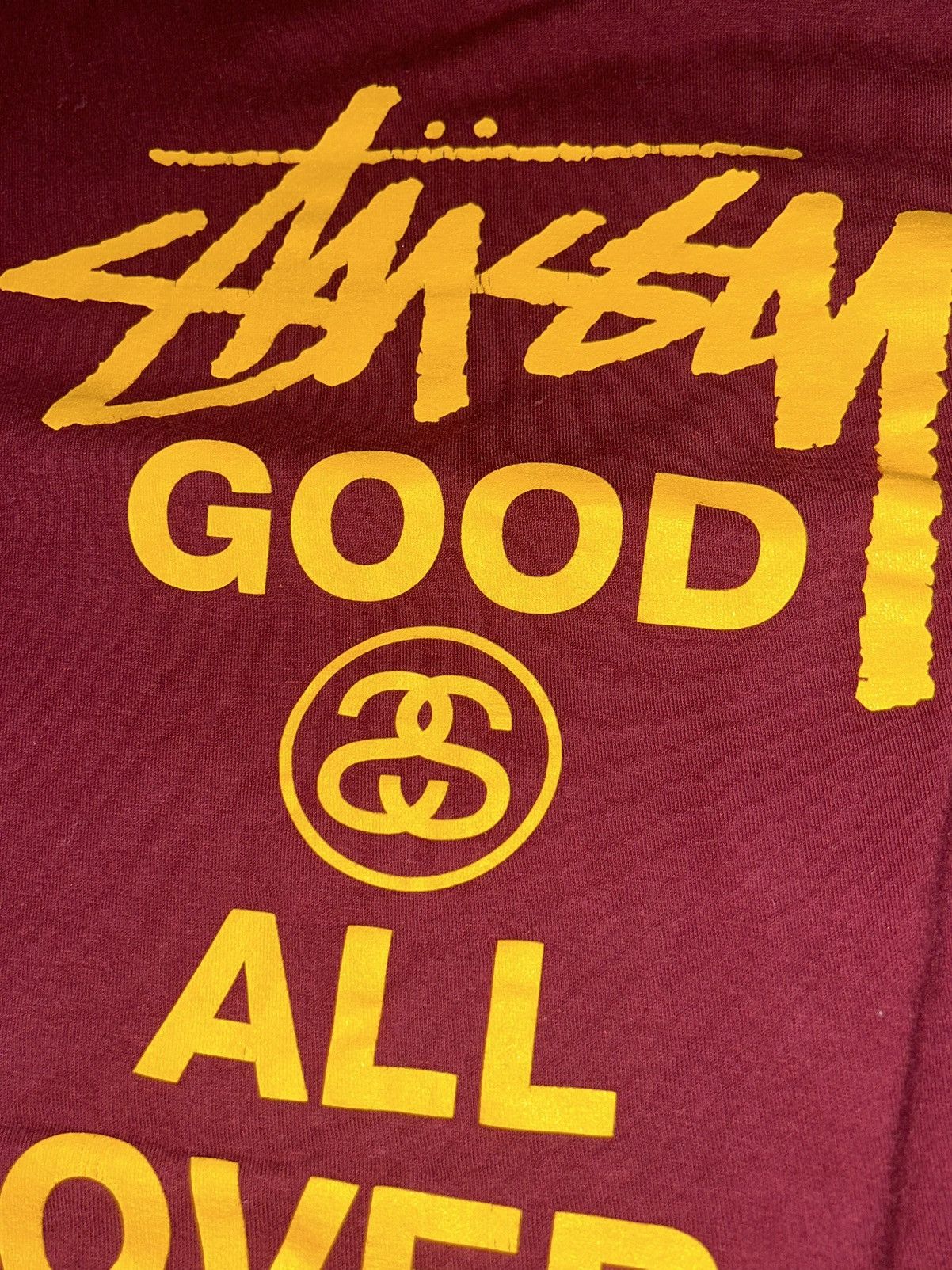 Stussy Stussy Maroon T-Shirt Size US M / EU 48-50 / 2 - 3 Thumbnail