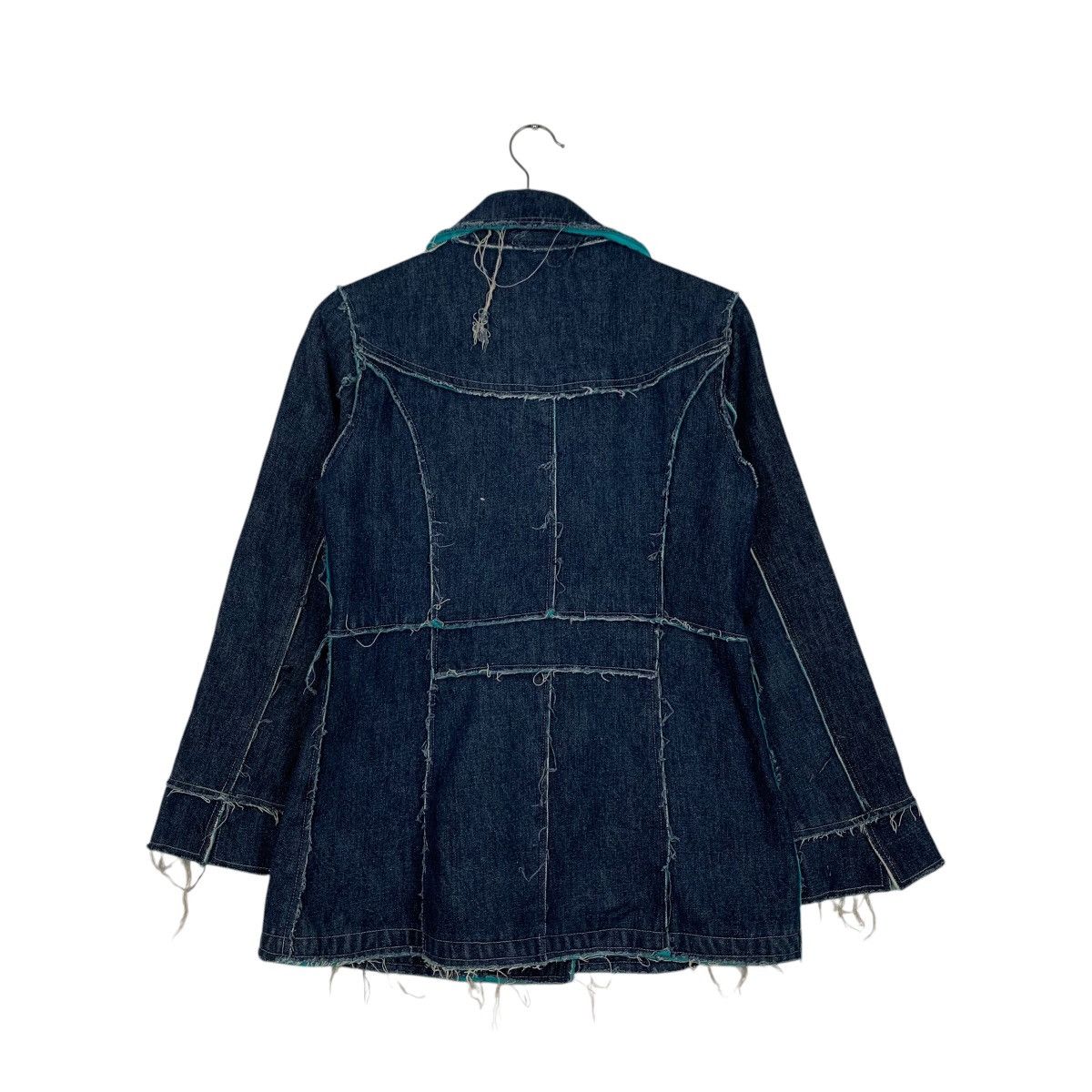 Japanese Brand B+L Double Breasted Deconstructed Denim Jacket #1939-C84 Size L / US 10 / IT 46 - 7 Thumbnail