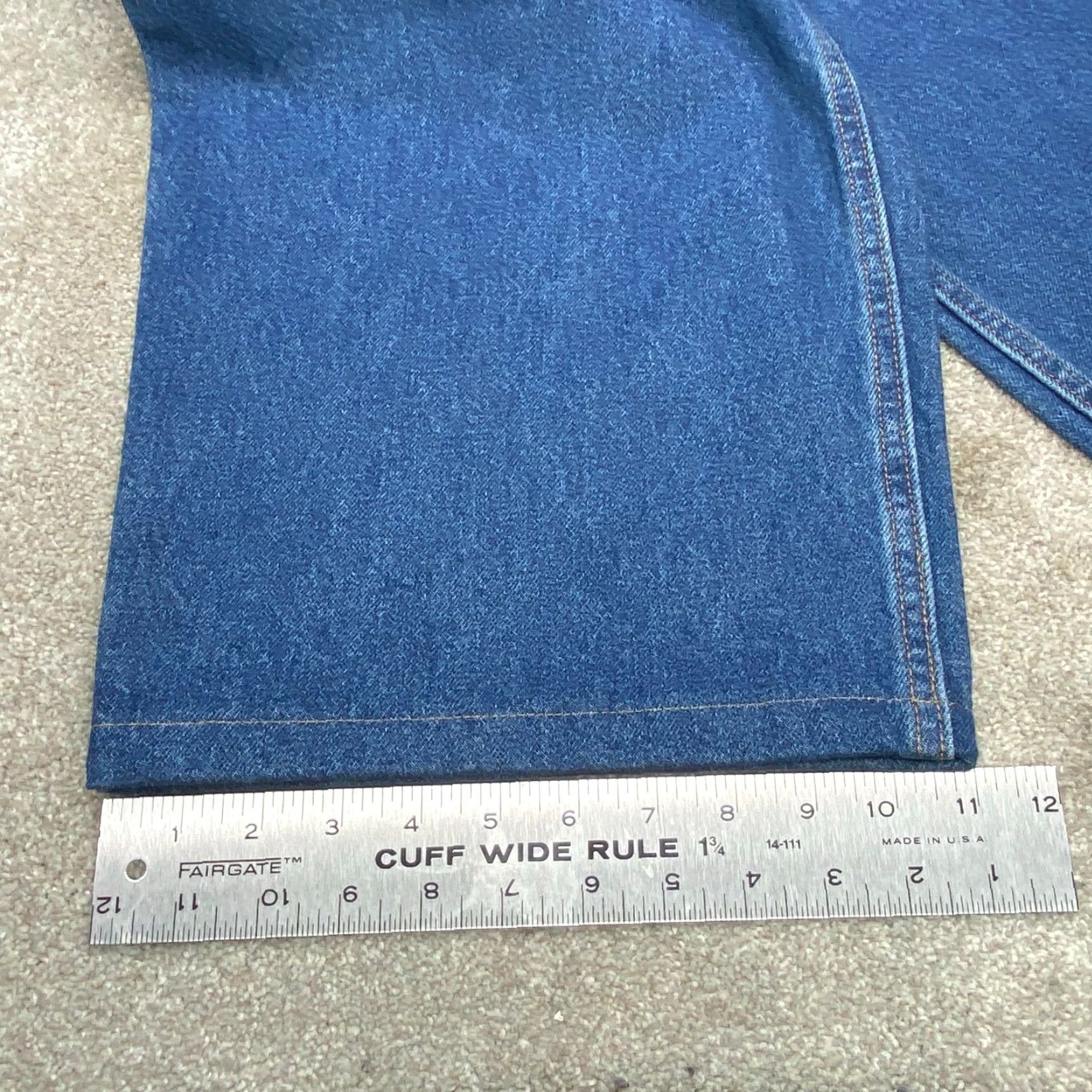J Brand Falls Creek Jeans 44x23 Denim Blue Wash Relaxed Straight 5-Pocket Mens Big & Tall 6995 Cotton Denim Blue Wash N/A Size US 44 / EU 60 - 8 Thumbnail