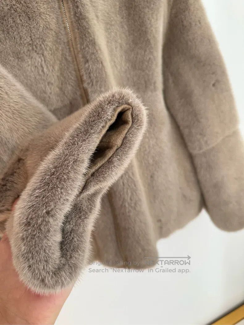 Hermes Hermes Khaki double-sided fur coat Size XS / US 0-2 / IT 36-38 - 3 Thumbnail