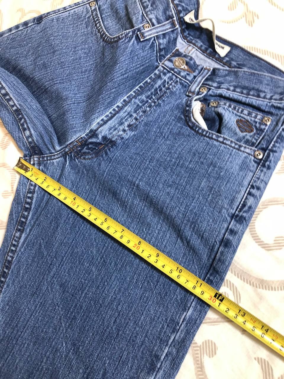 Harley Davidson Vintage Y2K Harley Davidson Distressed Straight Leg Jeans Size 28" / US 6 / IT 42 - 10 Thumbnail