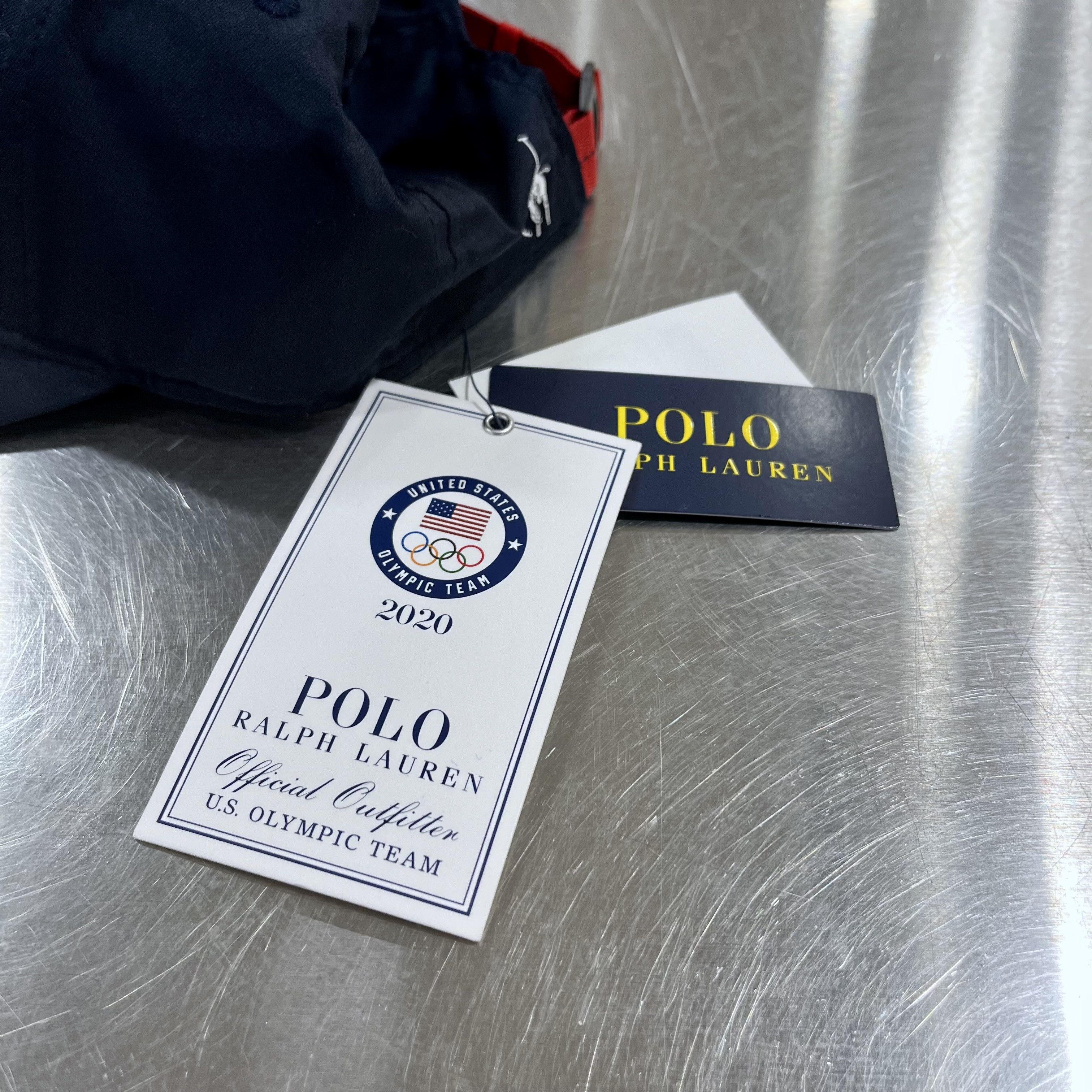 USA Olympics Team USA 2020 Olympics Flag Patch Polo Ralph Lauren Cap Hat Size ONE SIZE - 9 Thumbnail
