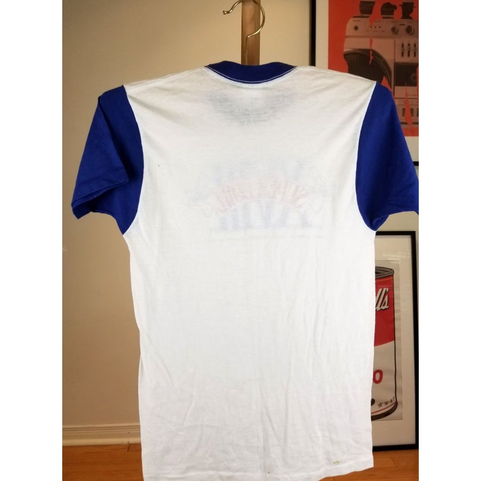 Vintage VINTAGE 84' SUPER BOWL TAMPA BAY FLORIDA SINGLE STITCH T-SHIRT M FIT SMALL WHITE Size US M / EU 48-50 / 2 - 7 Thumbnail