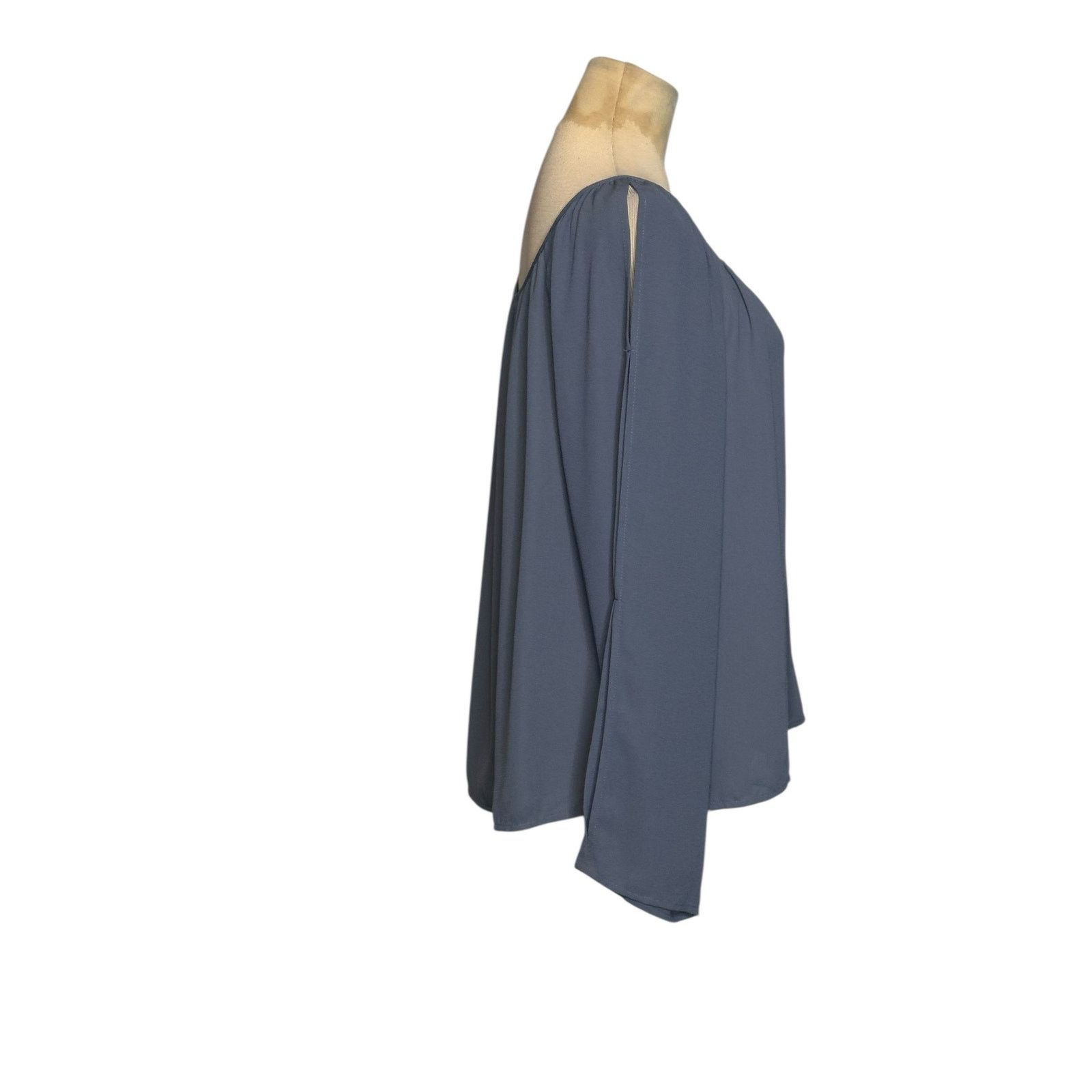 Forever 21 Forever 21 blue long sleeves tunic blouse size Large Size L / US 10 / IT 46 - 7 Thumbnail