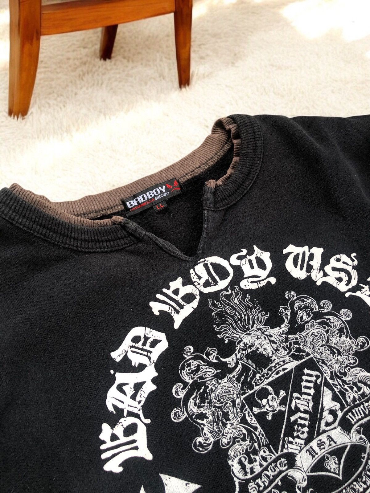 If Six Was Nine × Japanese Brand Bad Boy Sweatshirt Y2K Rare Size US L / EU 52-54 / 3 - 3 Thumbnail