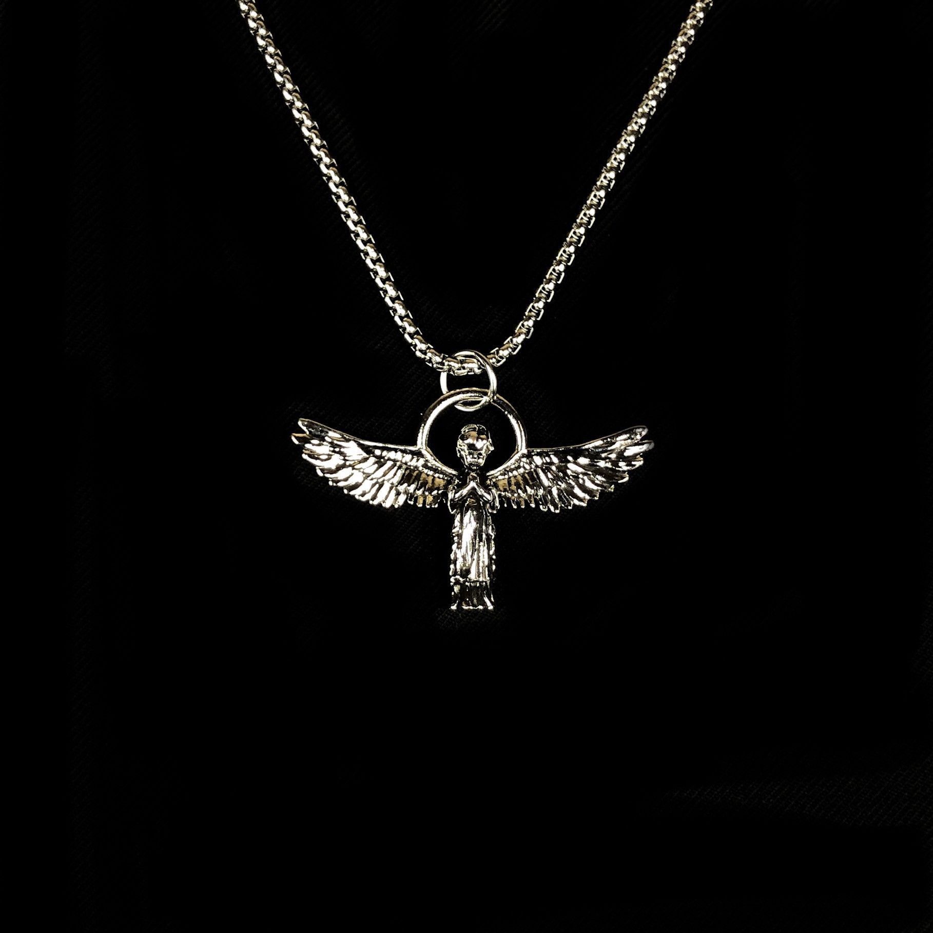 Jewelry Angel Necklace Punk Chain Y2K Size ONE SIZE - 4 Thumbnail