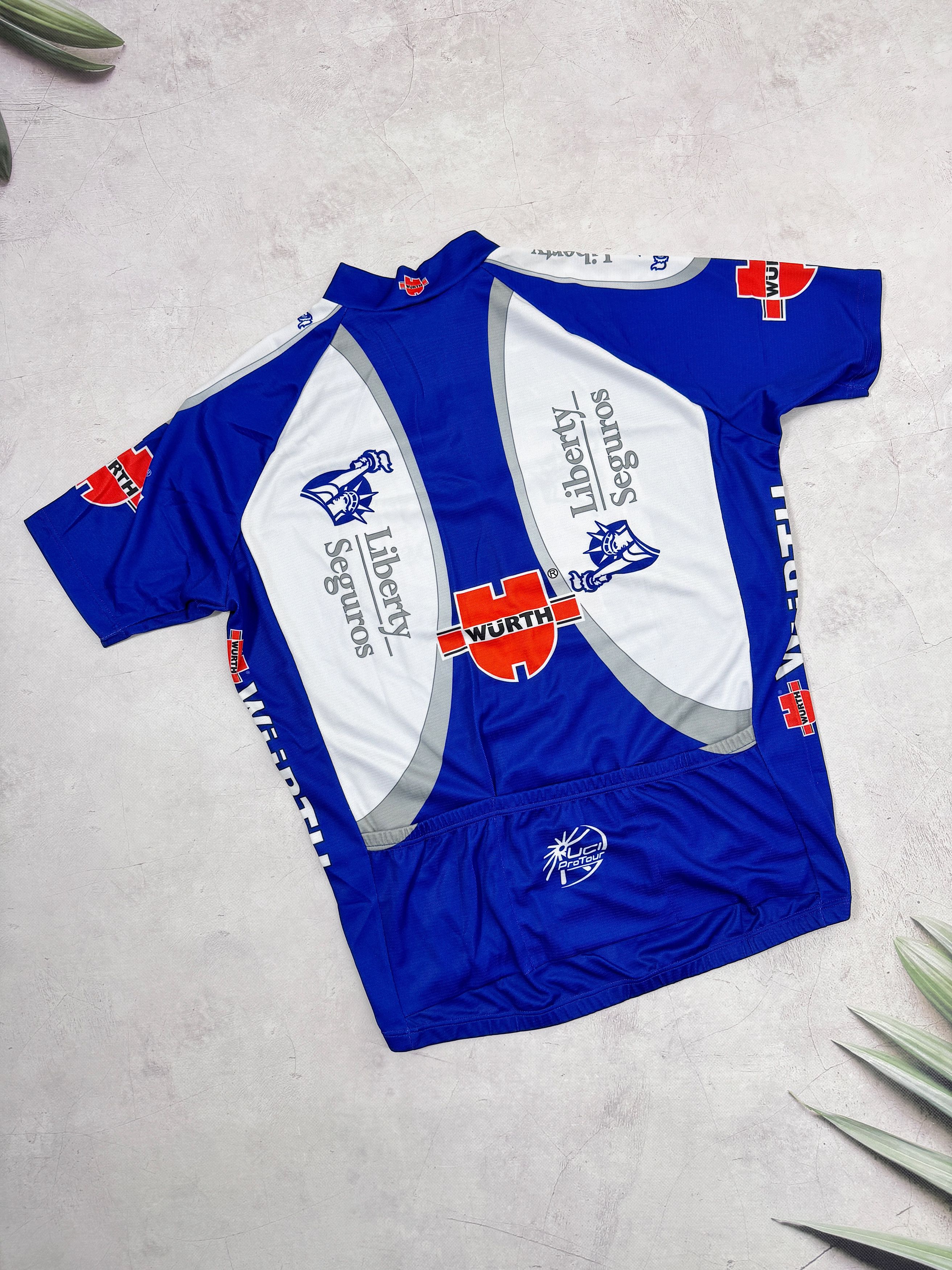 Vintage 2006 Etxeondo Cycling Jersey Liberty Seguros Wurth Uci Size US L / EU 52-54 / 3 - 8 Thumbnail