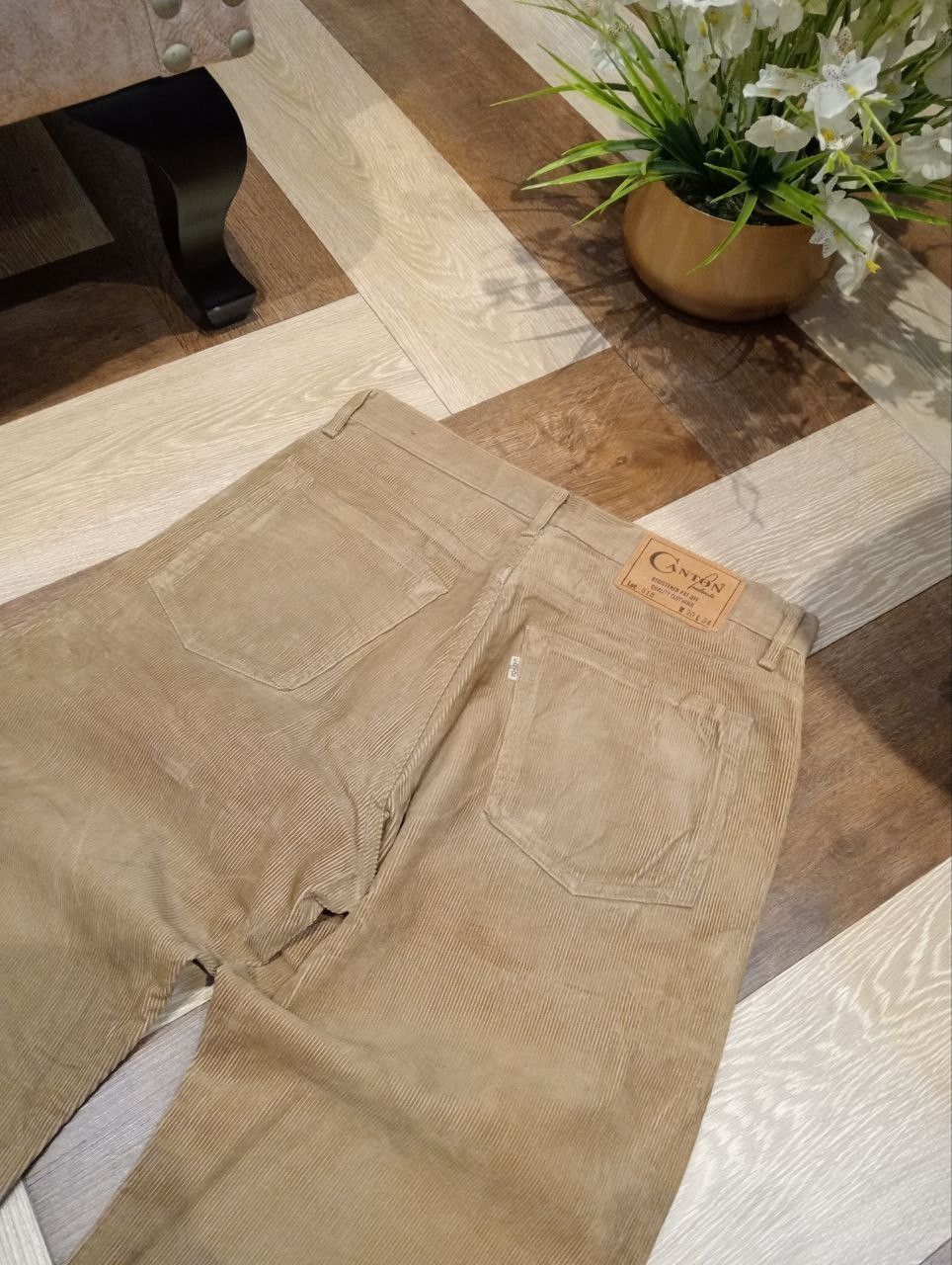 Vintage CANTON LOT 518 SANFORIZED UNION MADE CORDUROY PANTS Size US 30 / EU 46 - 9 Thumbnail