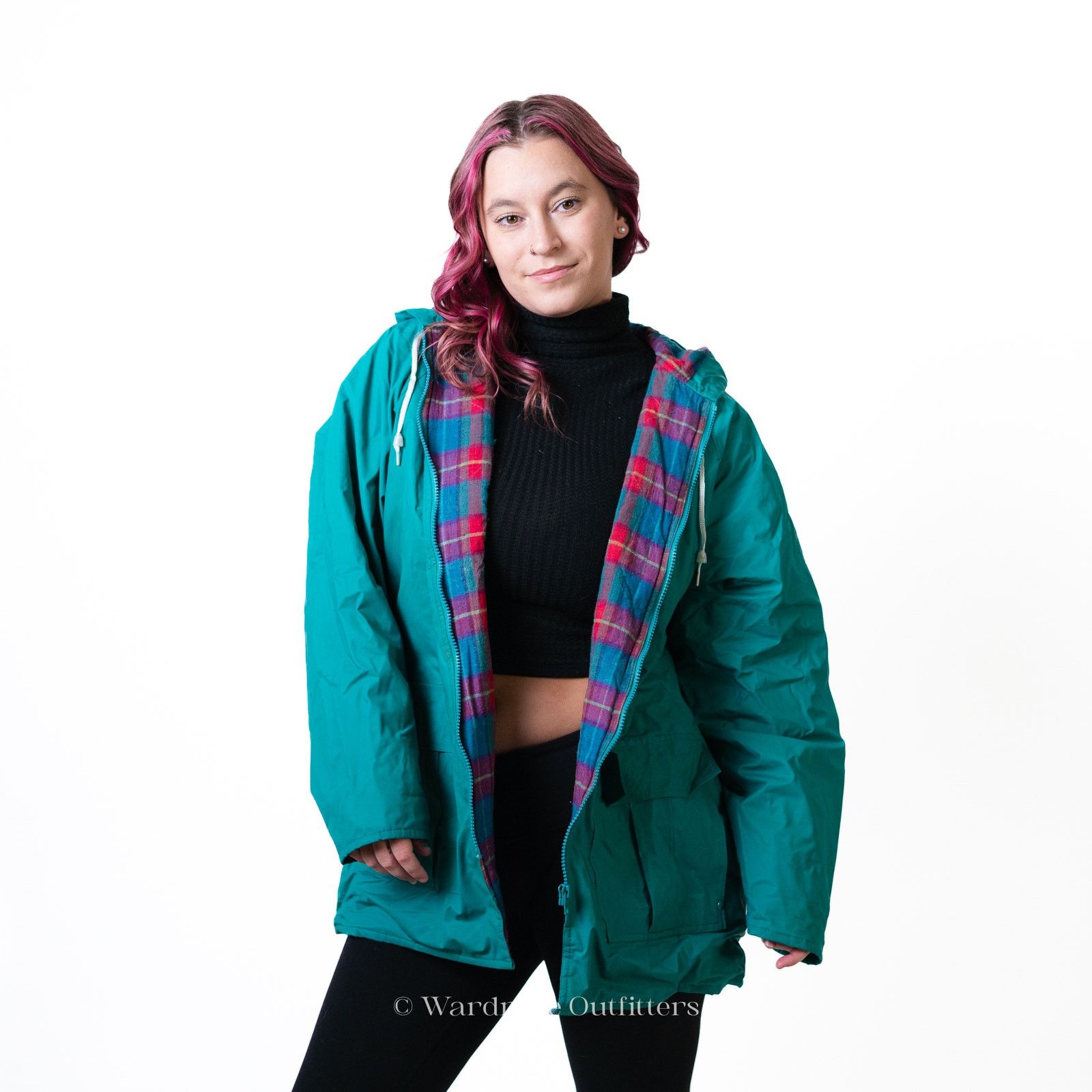 Misty Harbor Vintage Misty Harbor Teal Green All Weather Rain Coat Size L / US 10 / IT 46 - 6 Thumbnail