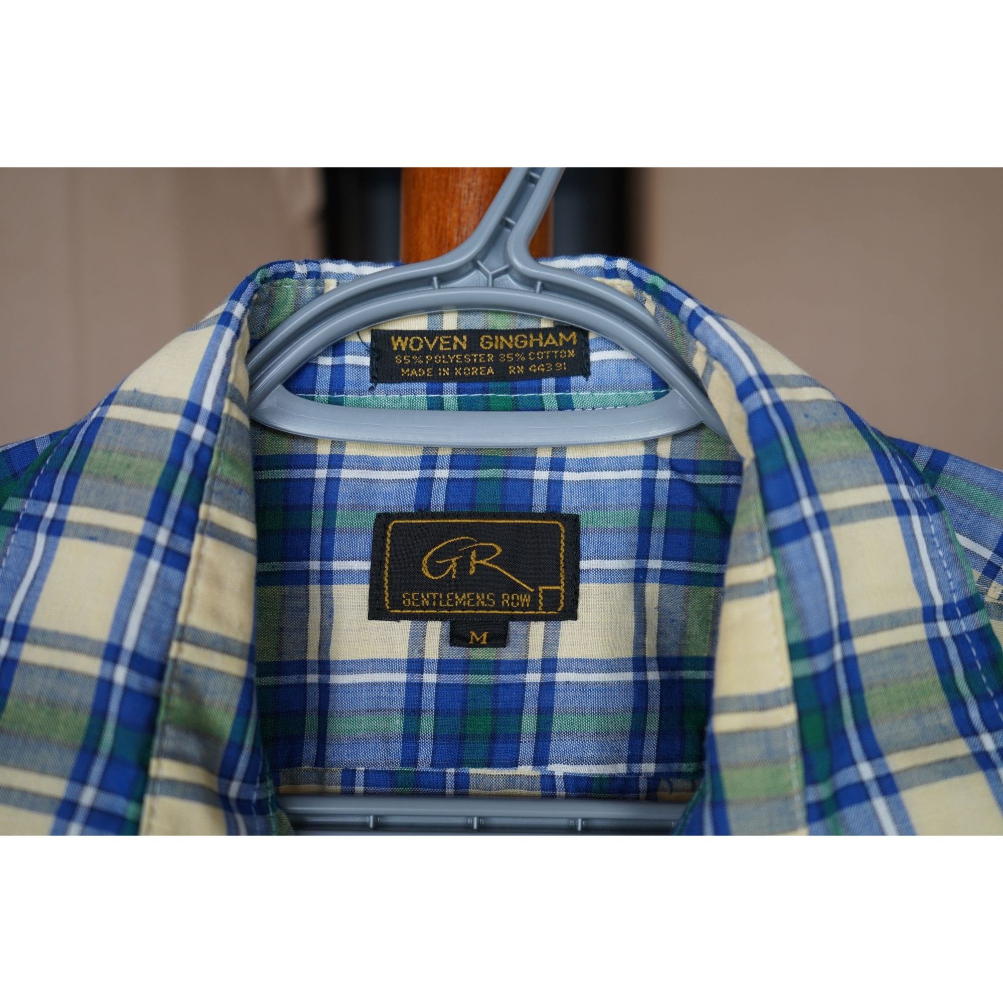 Vintage 90s Gentlemens Row Vintage Gingham Shirt Men's L #333 Size US L / EU 52-54 / 3 - 4 Thumbnail