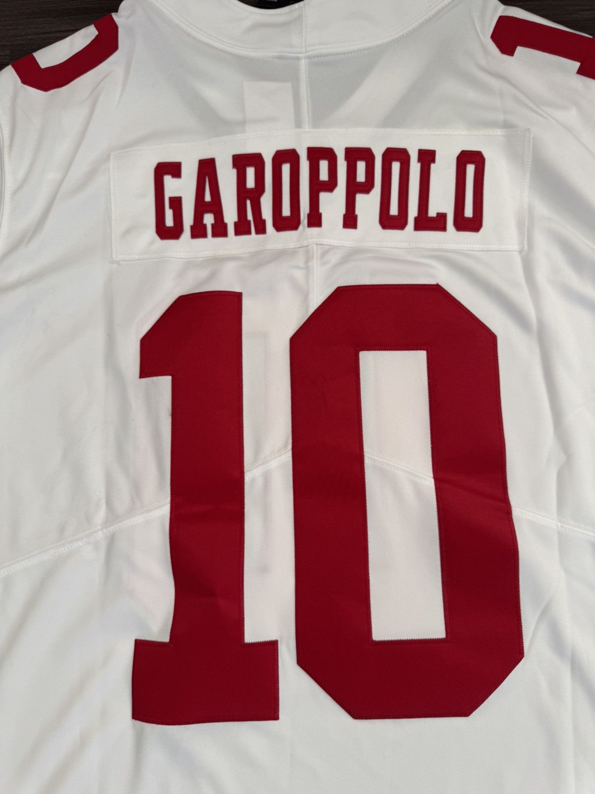 Nike Jimmy Garoppolo #10 SF 49ers NFL Vapor Elite Away Jersey Size US XL / EU 56 / 4 - 9 Thumbnail