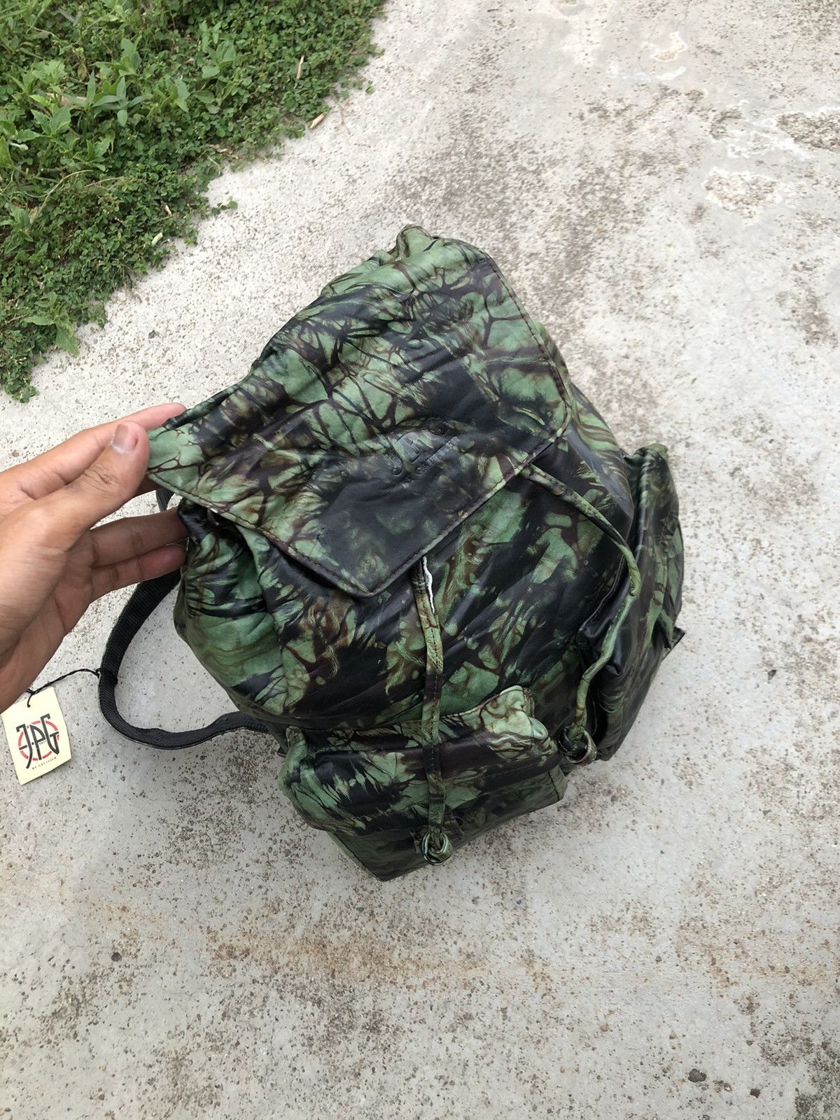 Jean Paul Gaultier VINTAGE JEAN PAUL GAULTIER CAMO STYLE LEATHER BACKPACK Size ONE SIZE - 2 Thumbnail