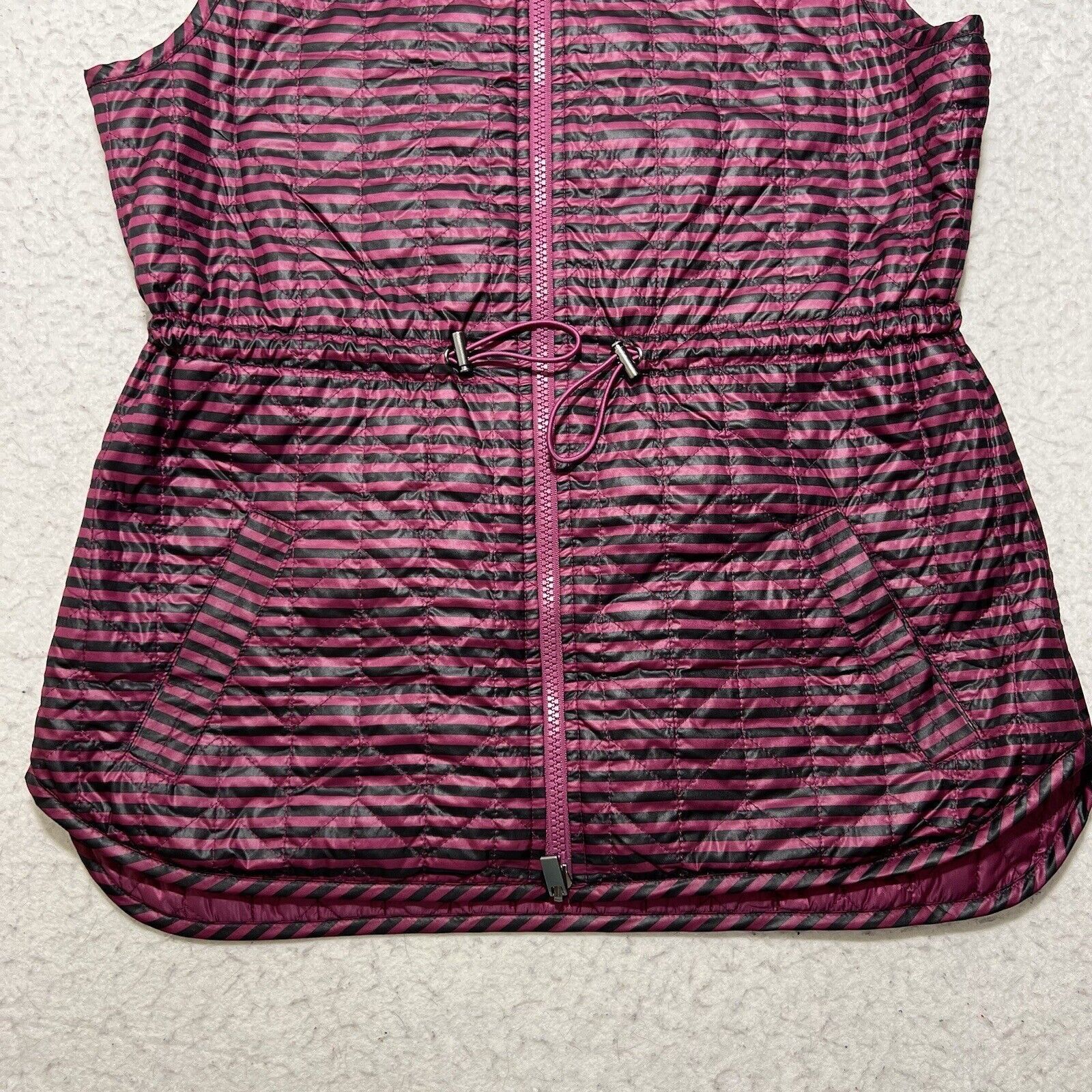 Chicos Chico's 00P Reversible Vest Purple Sleeveless Jacket Pockets Size XXS / US 00 / IT 34 - 6 Thumbnail