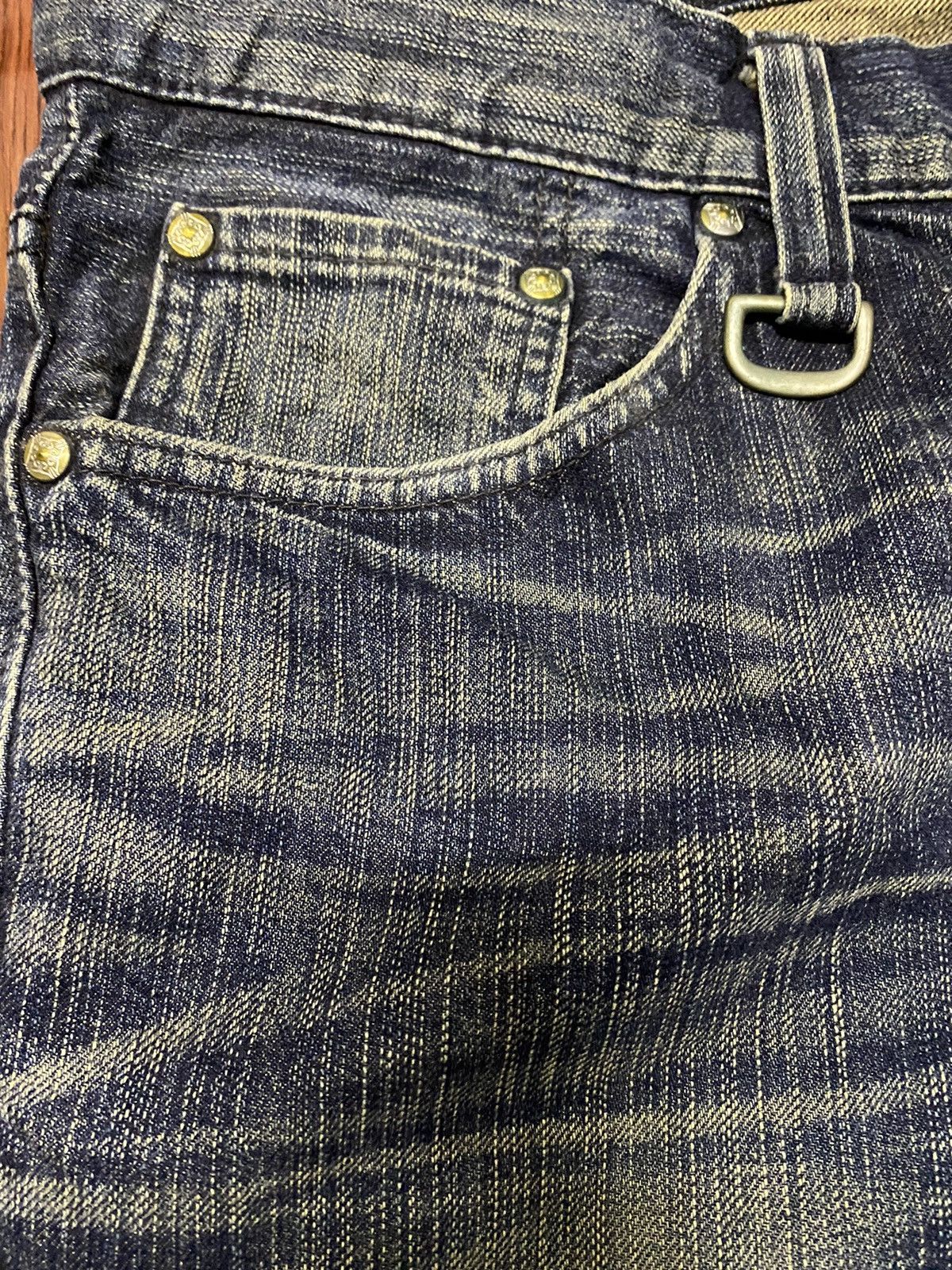 Edwin Vintage EdwiN XVS Blue wash Distressed Jeans Size US 36 / EU 52 - 12 Thumbnail
