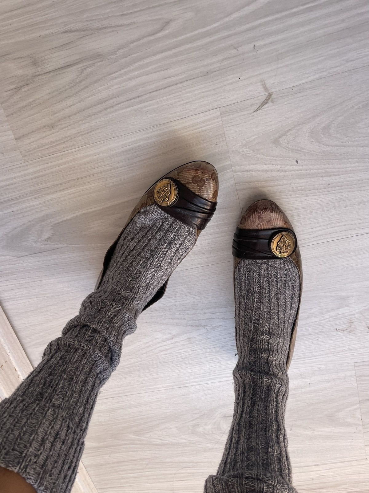 Gucci Gucci Hysteria Monogram Ballet Flats Size US 8 / IT 38 - 4 Thumbnail