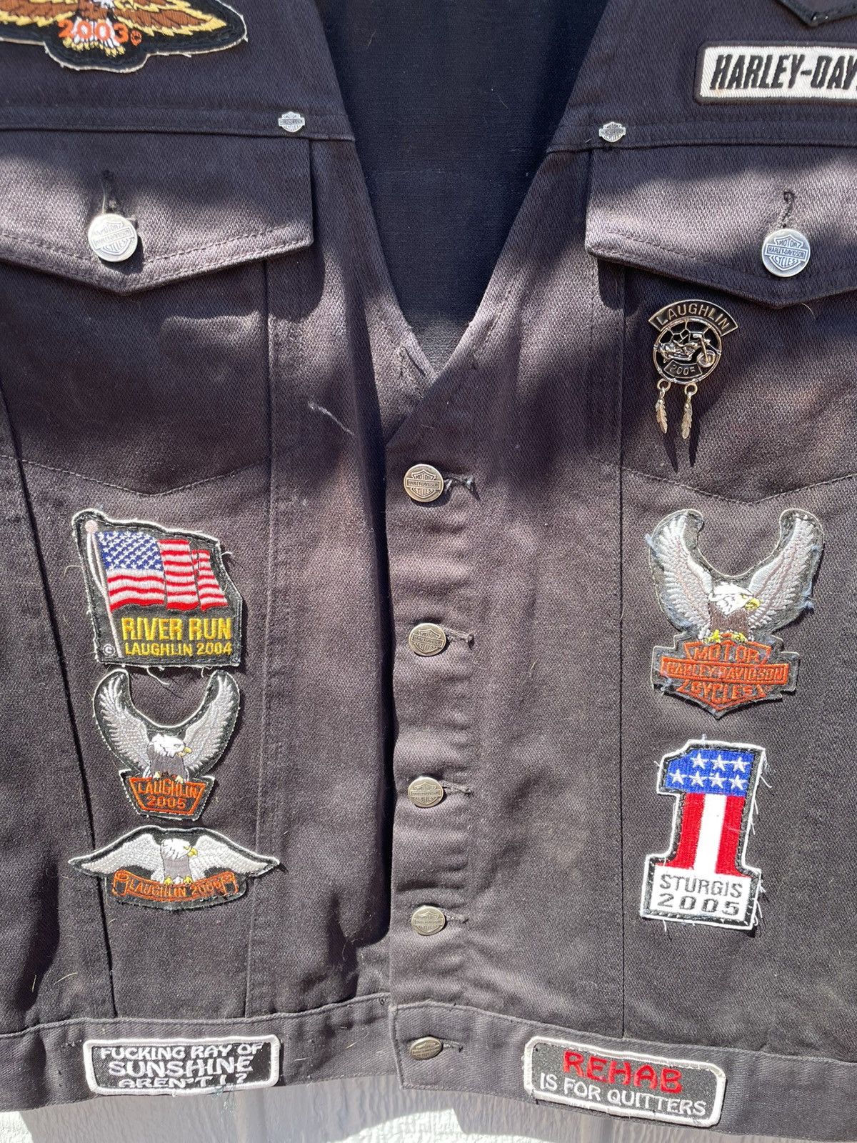 Harley Davidson Vintage 90s Harley Davidson Vest/jacket XXL Tribute 9/11 Size US XXL / EU 58 / 5 - 2 Thumbnail