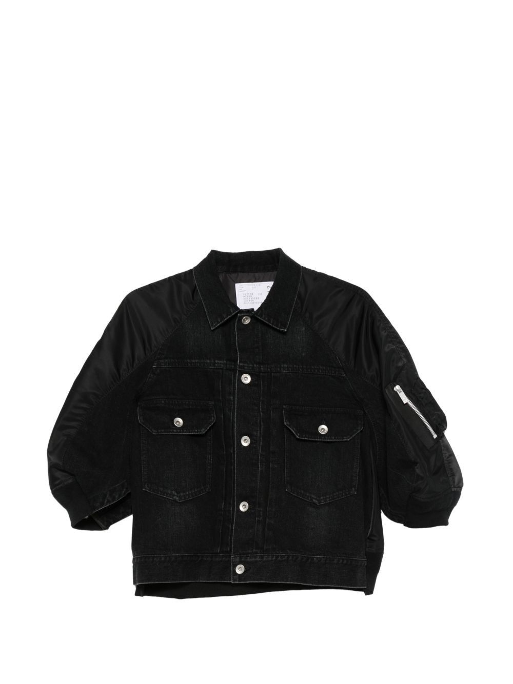 NYLON AND DENIM JACKET