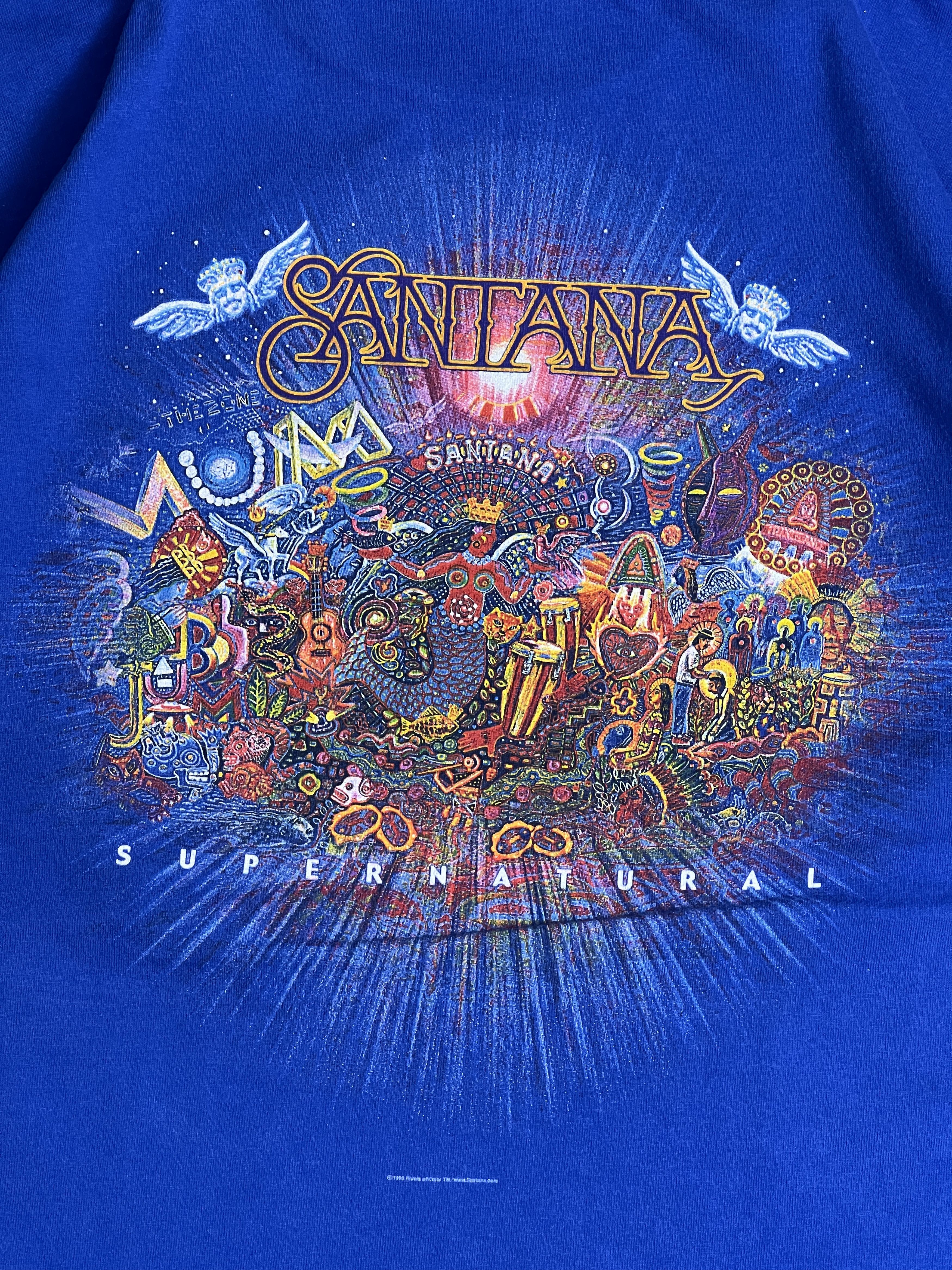 Band Tees Vintage 90s Santana Supernatural Album Promo (XL) GTME301 Size US XL / EU 56 / 4 - 2 Thumbnail